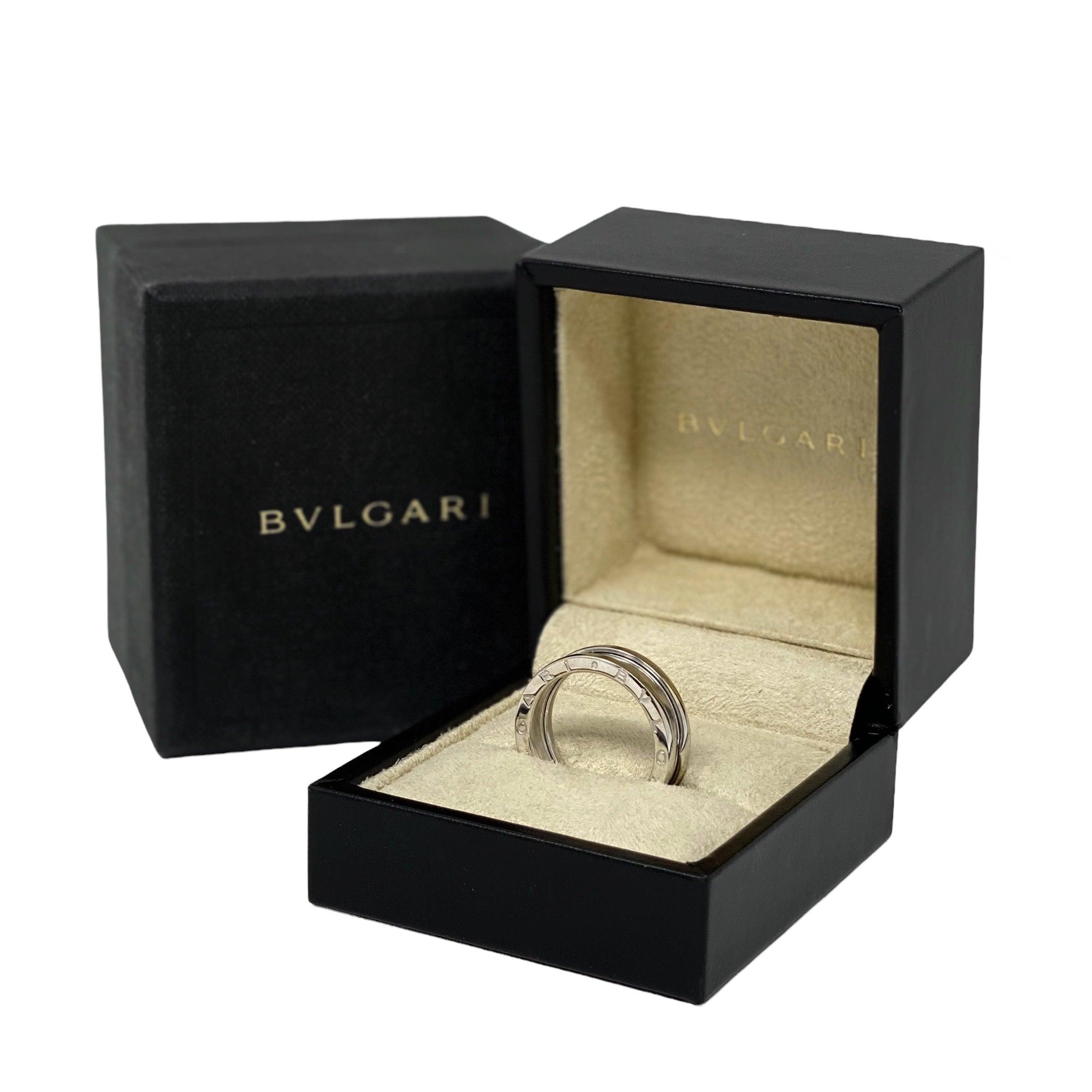 Bvlgari 18k White Gold B.zero1 Ring 60
