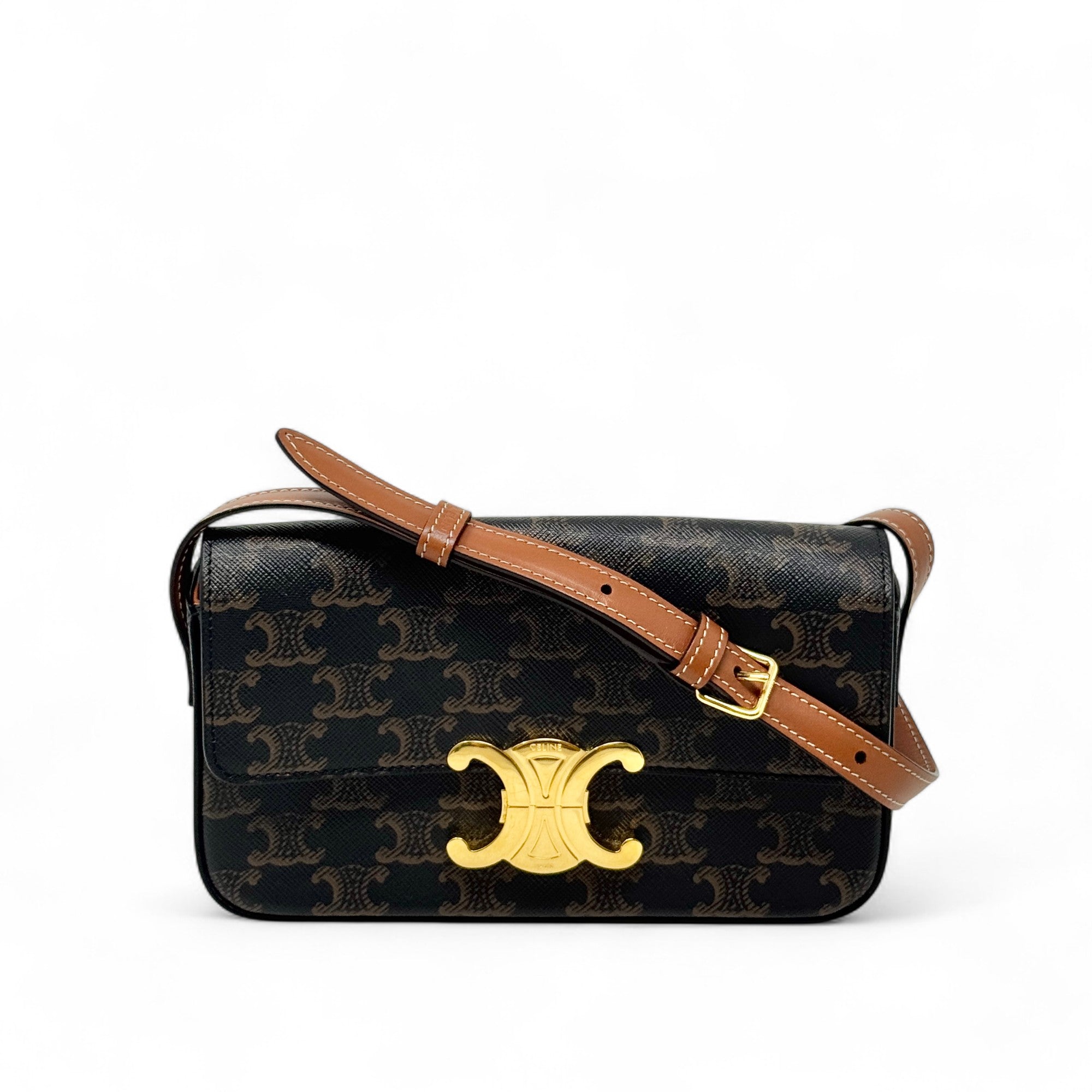 Celine Tan Triomphe Claude Shoulder Bag