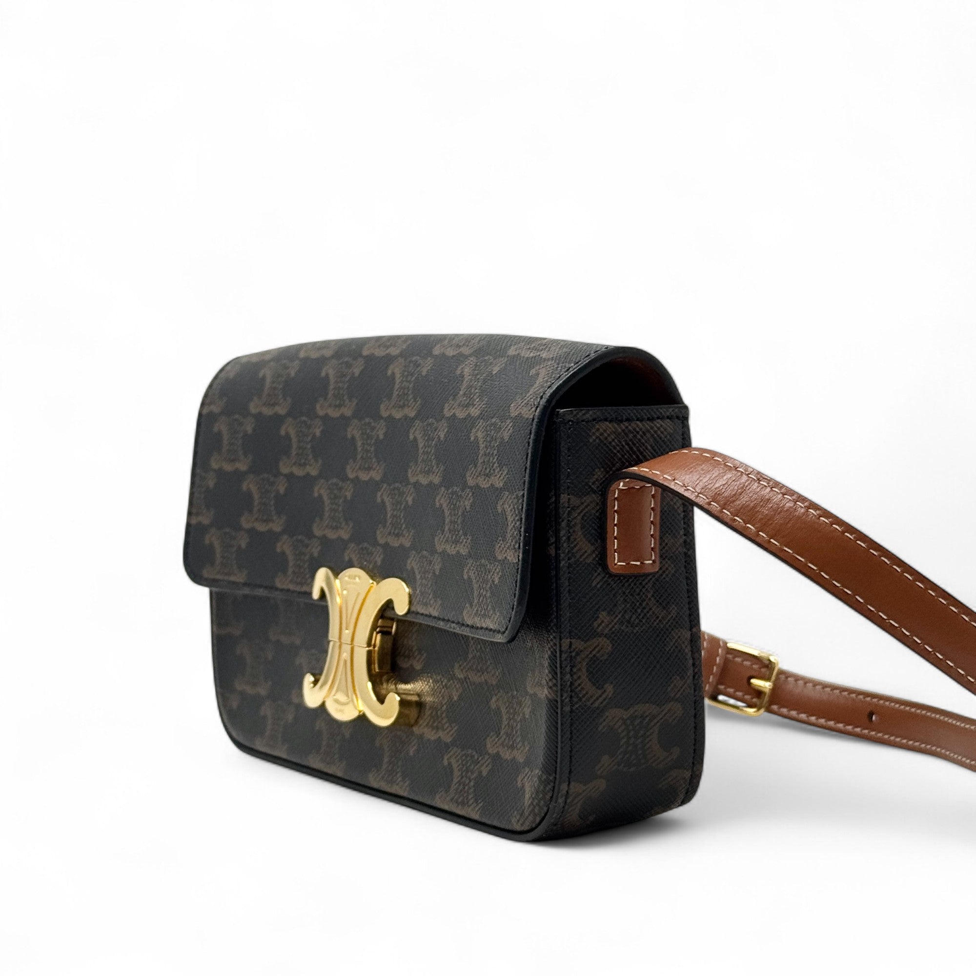 Celine Tan Triomphe Claude Shoulder Bag