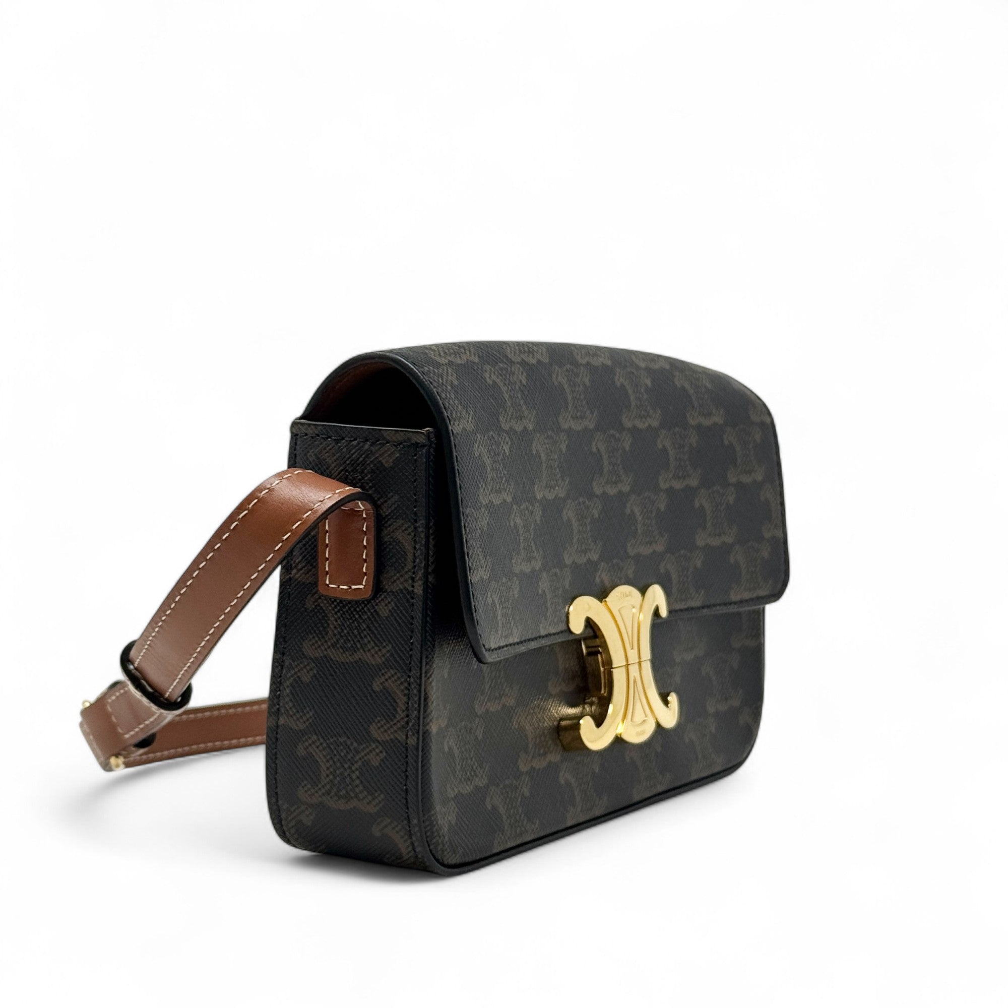 Celine Tan Triomphe Claude Shoulder Bag