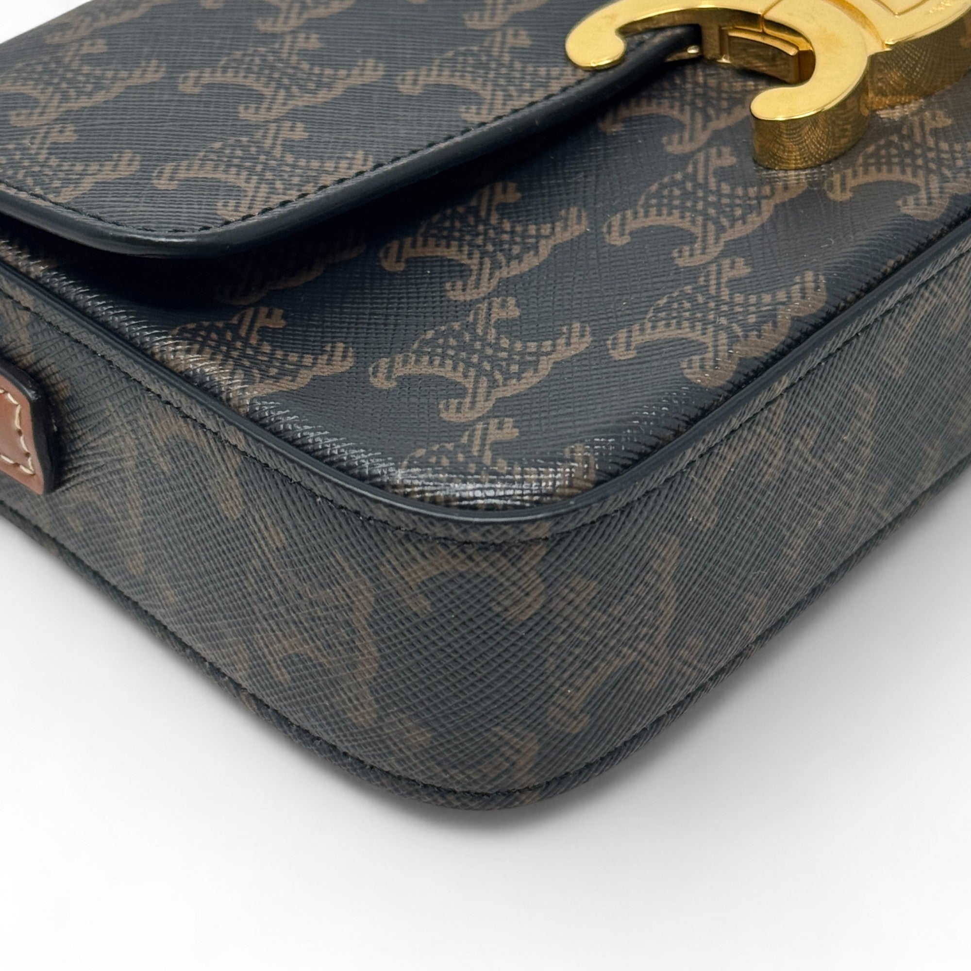 Celine Tan Triomphe Claude Shoulder Bag
