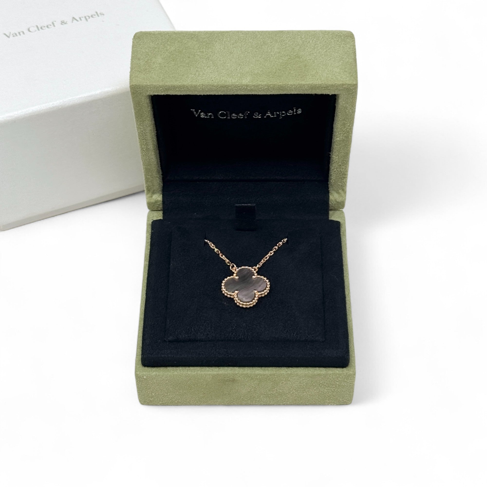 Van Cleef & Arpels Grey MOP Vintage Alphambra Pendant