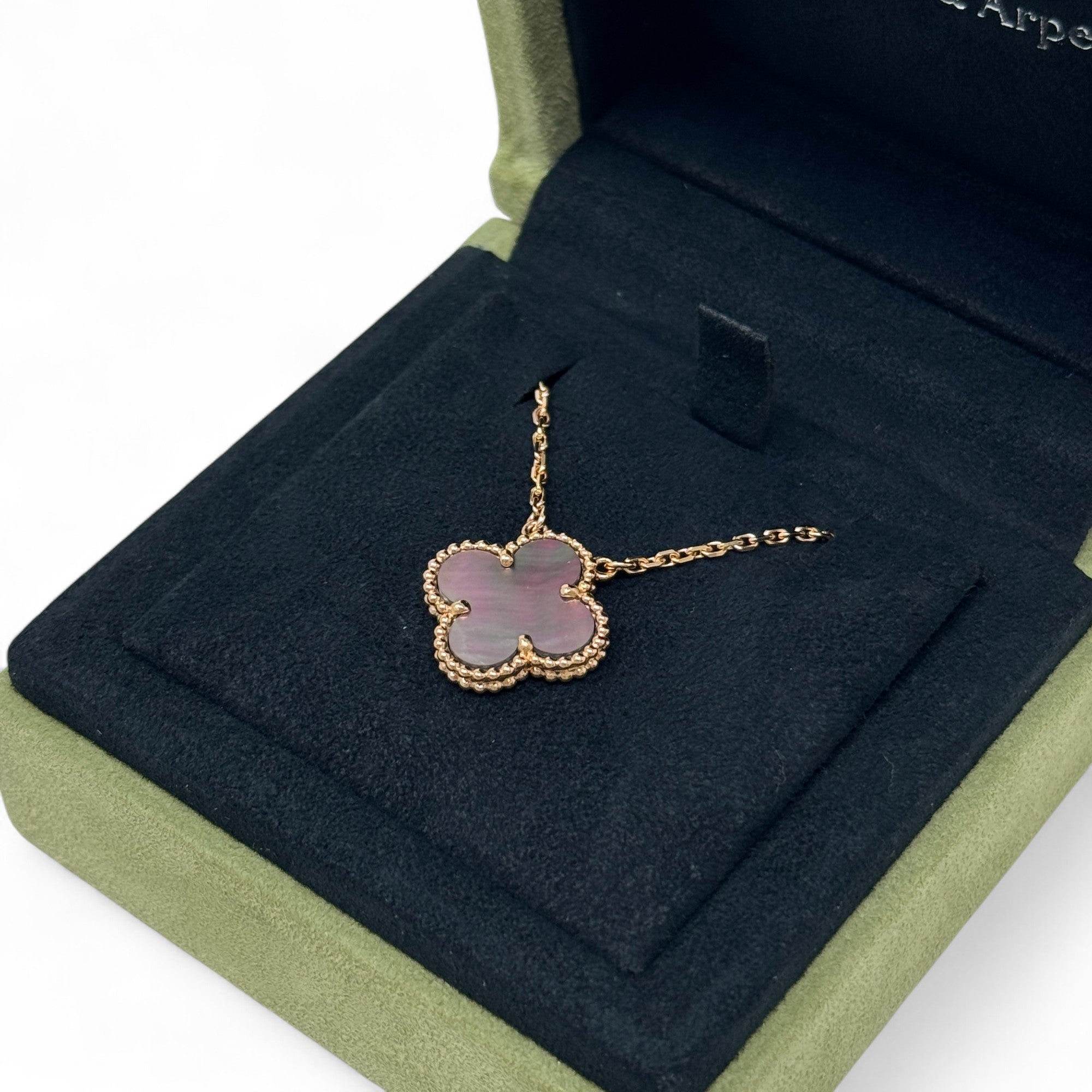 Van Cleef & Arpels Grey MOP Vintage Alphambra Pendant