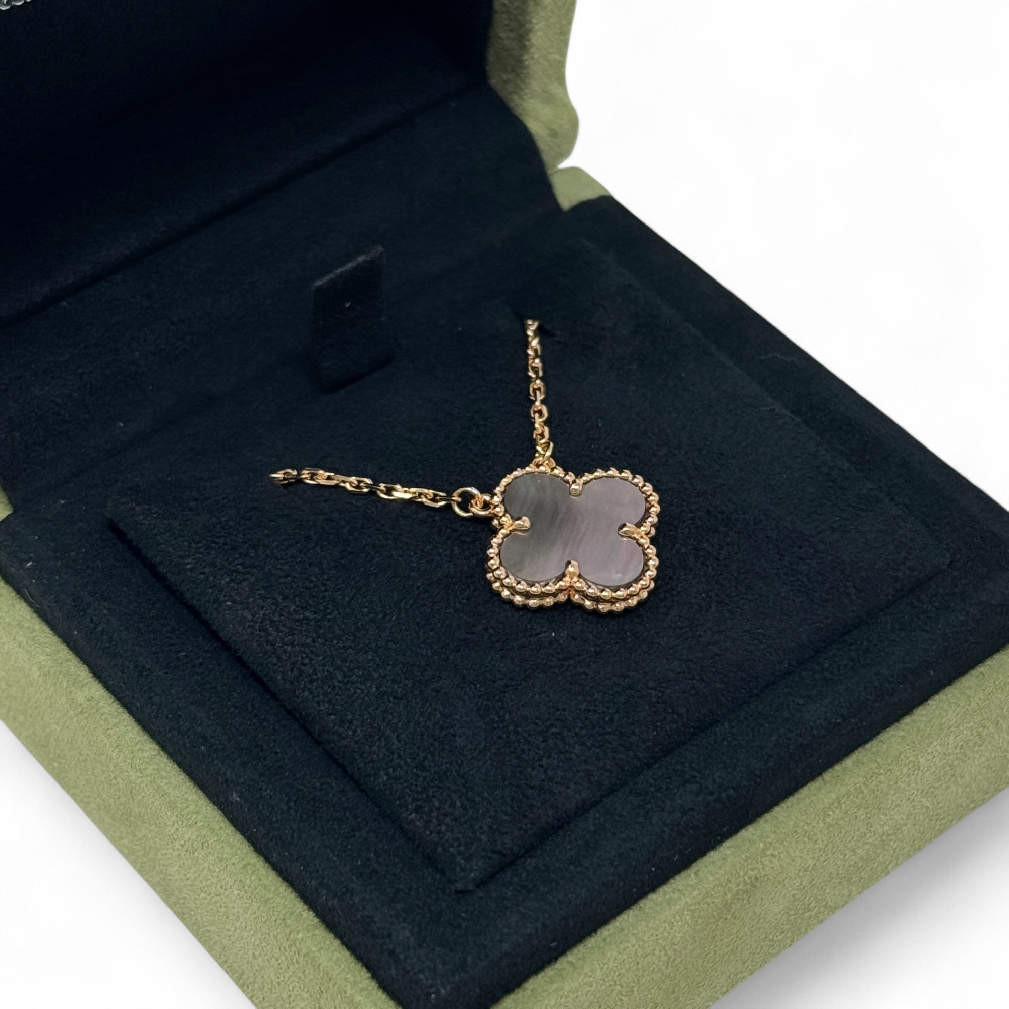 Van Cleef & Arpels Grey MOP Vintage Alphambra Pendant