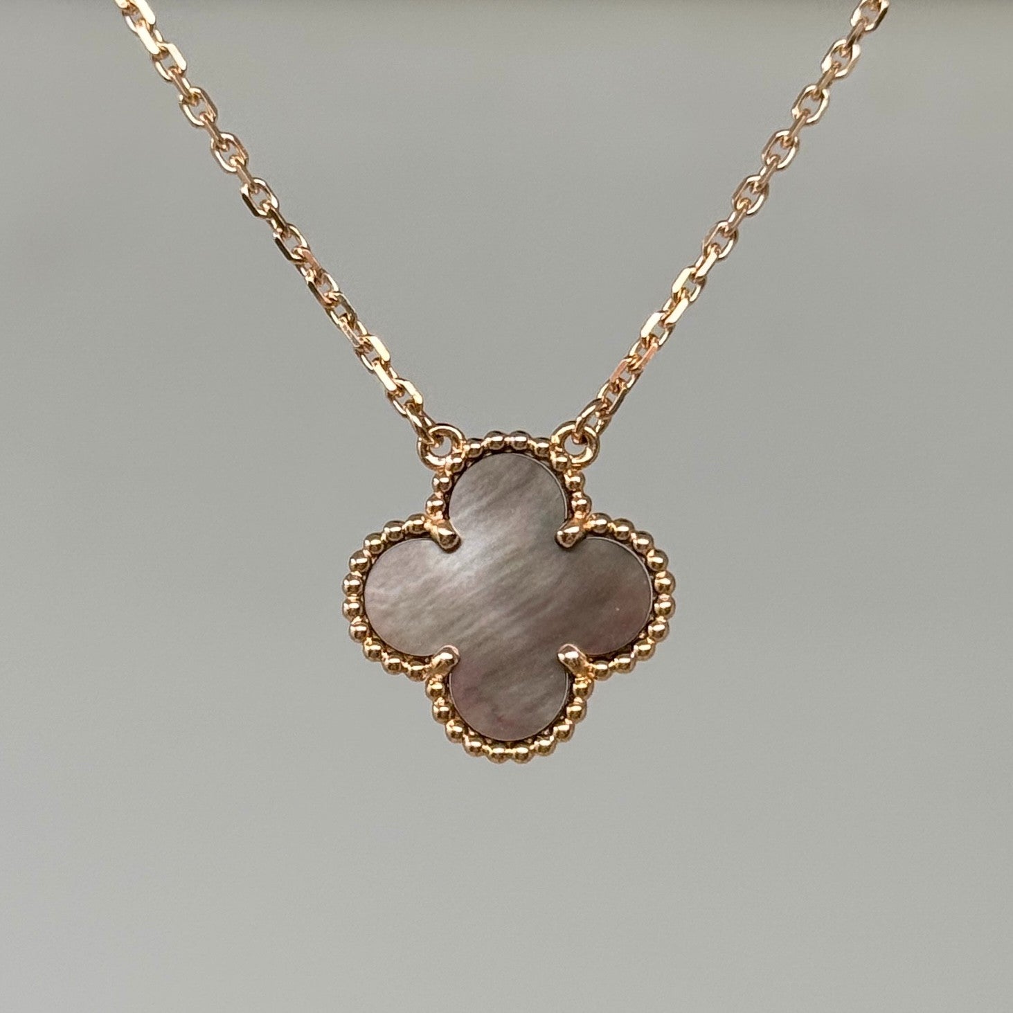 Van Cleef & Arpels Grey MOP Vintage Alphambra Pendant