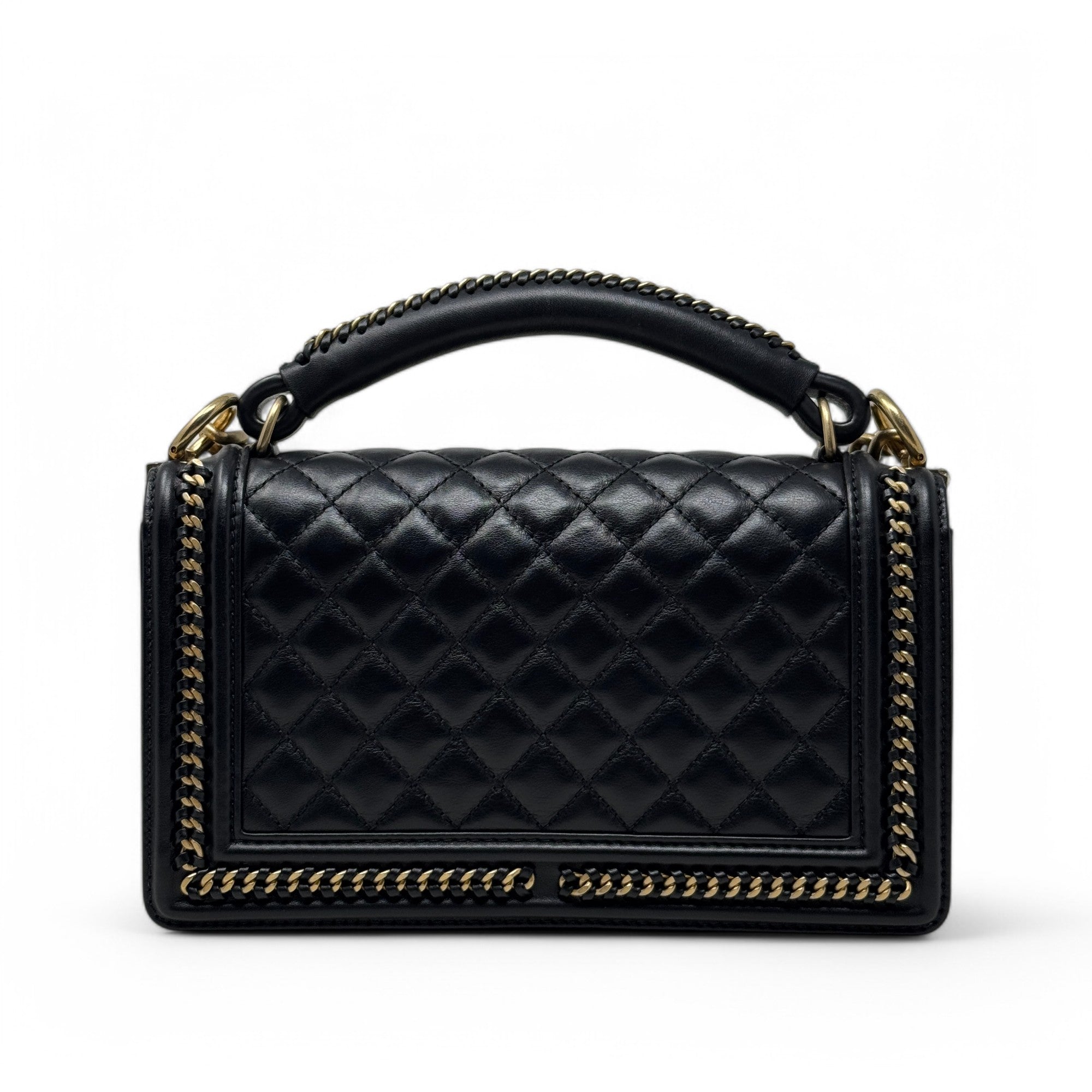 Chanel Black Medium Boy Top Handle