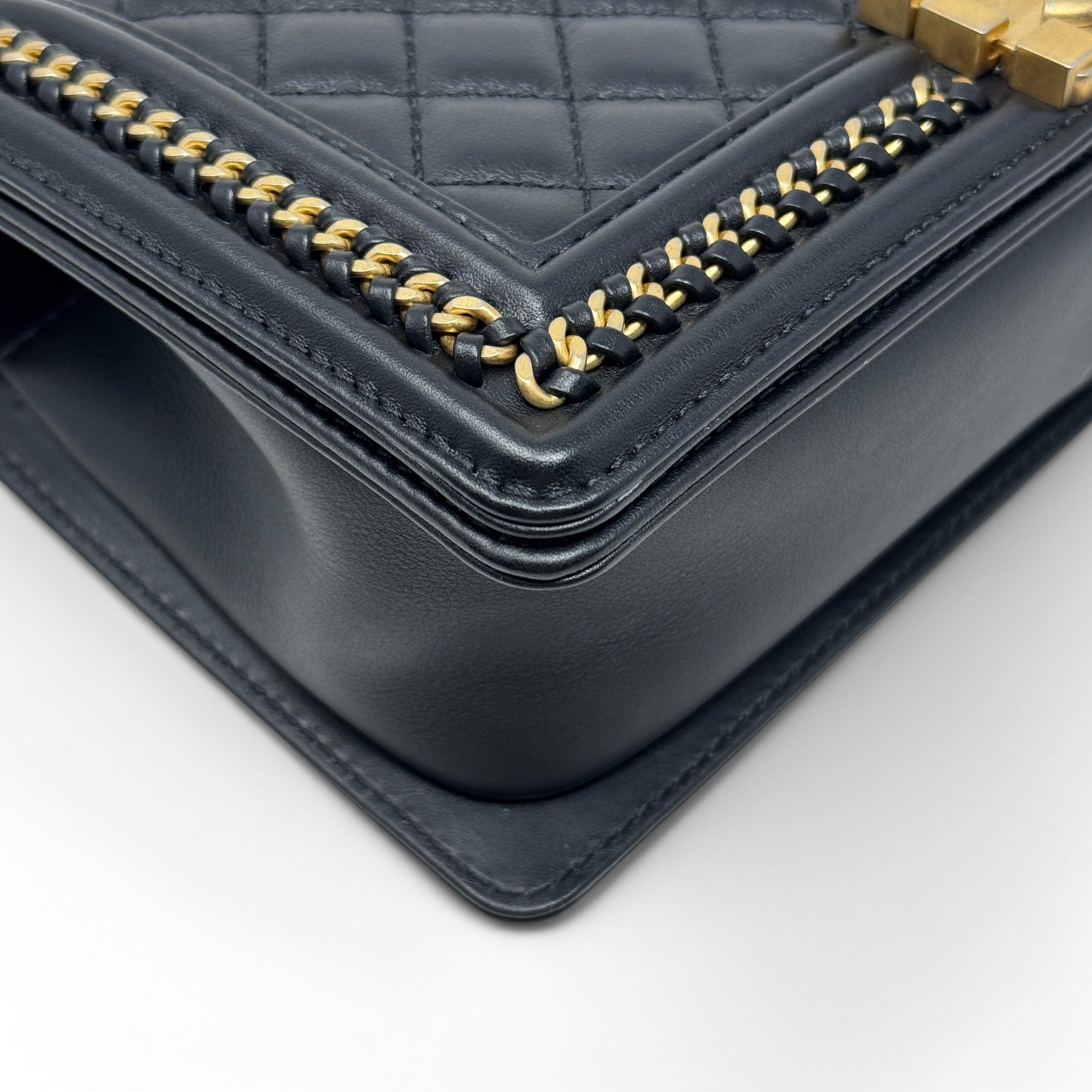 Chanel Black Medium Boy Top Handle