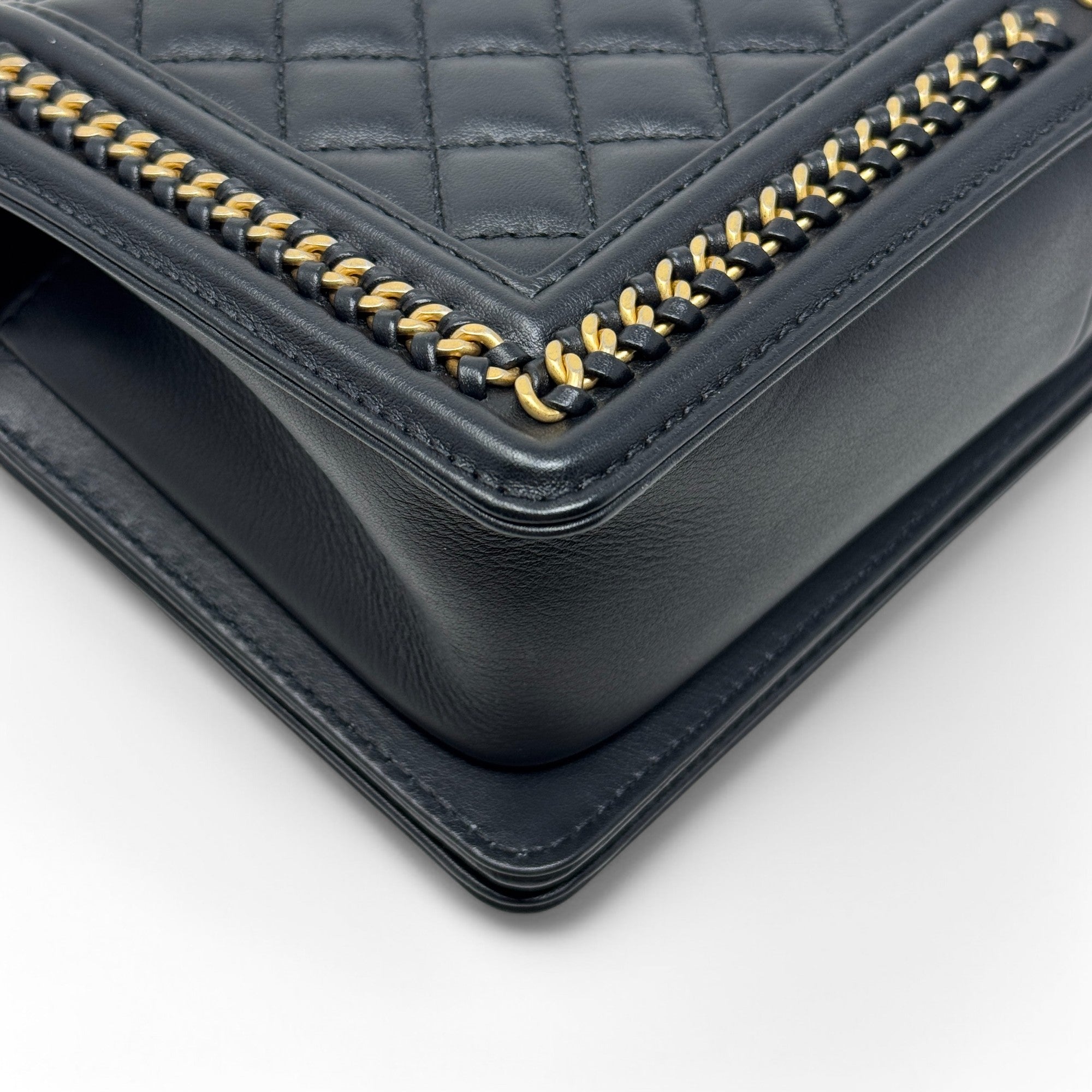 Chanel Black Medium Boy Top Handle