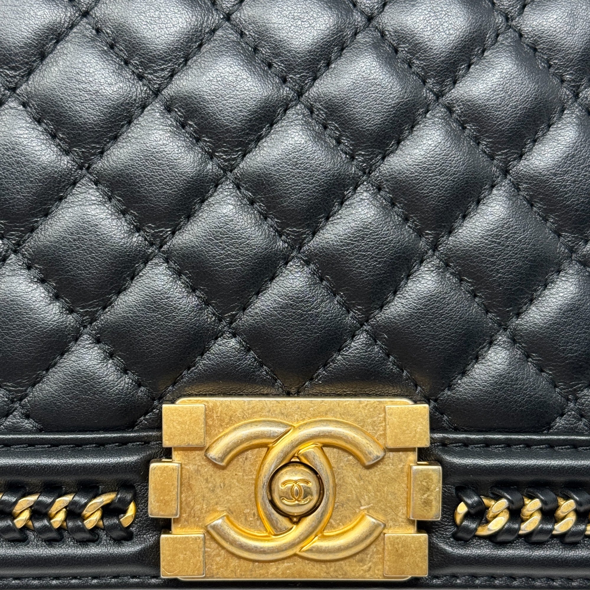 Chanel Black Medium Boy Top Handle