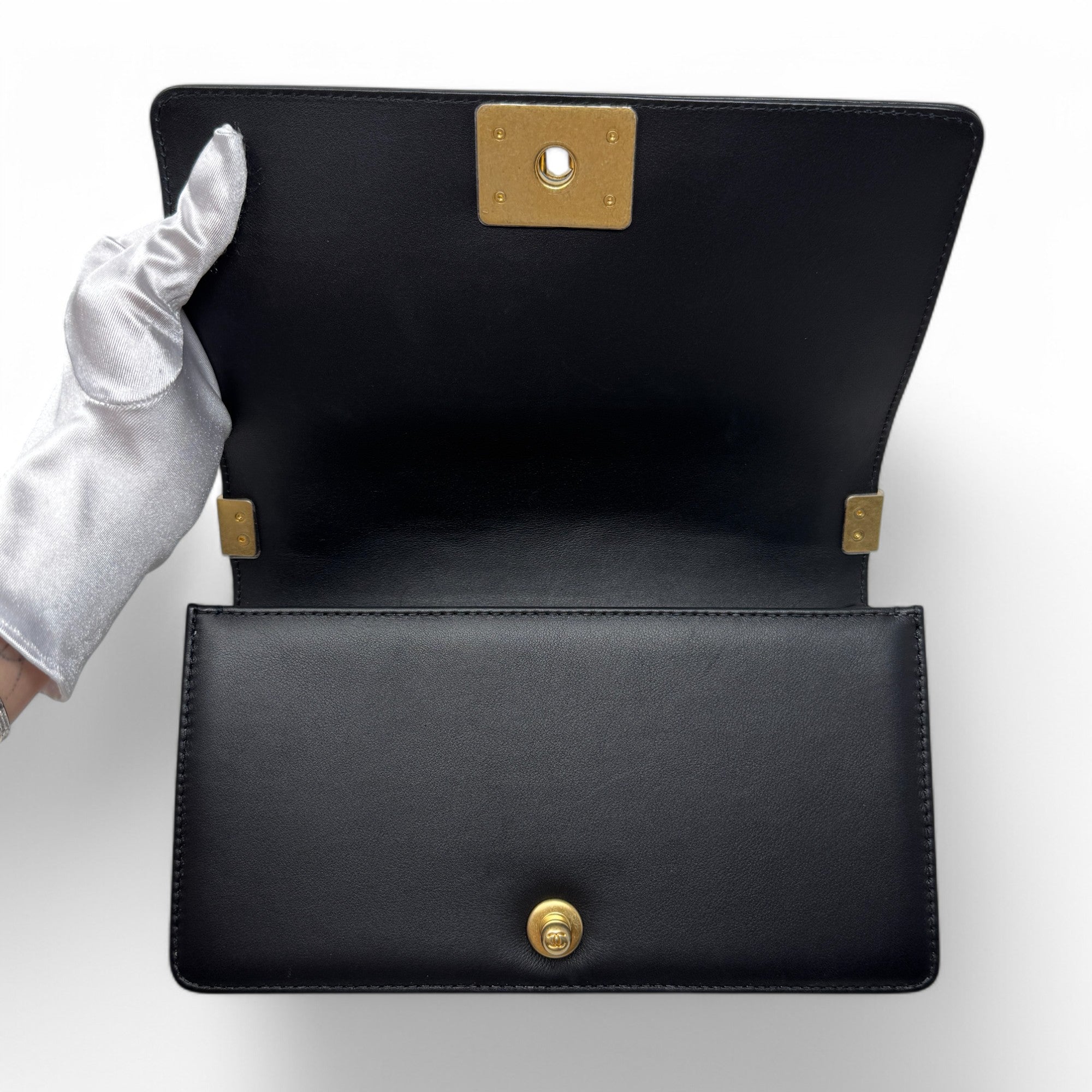 Chanel Black Medium Boy Top Handle