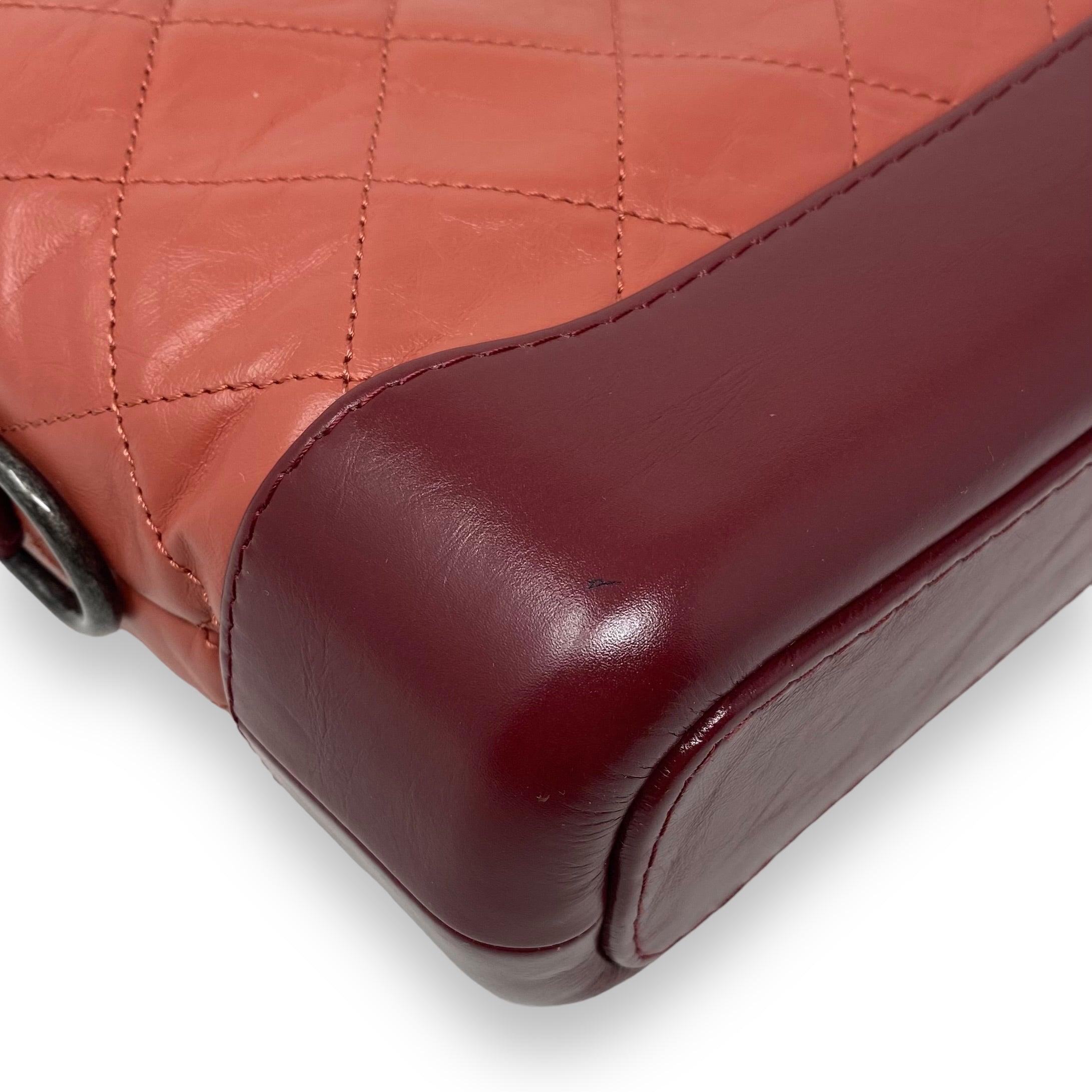 Chanel Salmon Aged Calfskin Small Gabrielle Bag