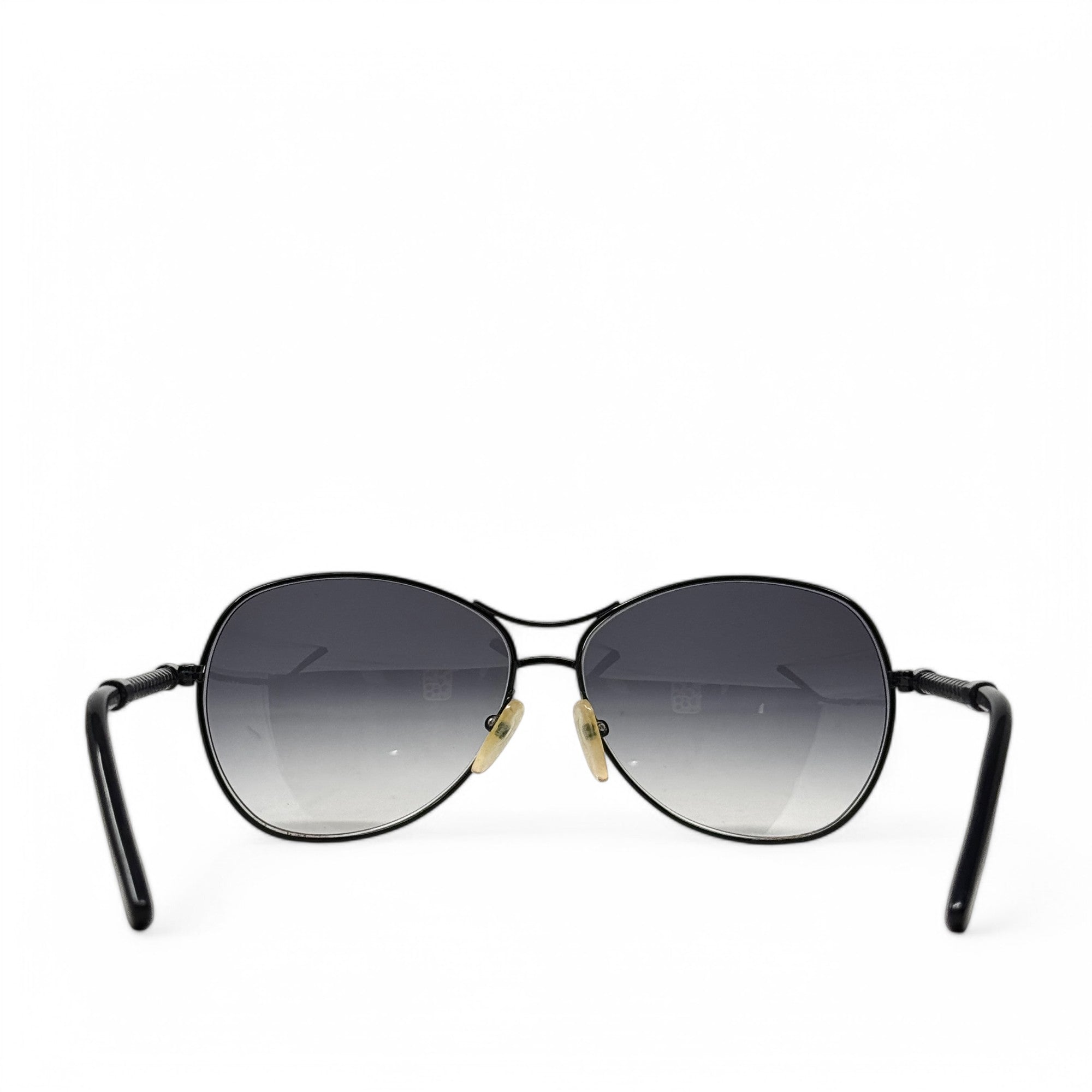 Bottega Veneta Black Aviator Gradient Sunglasses