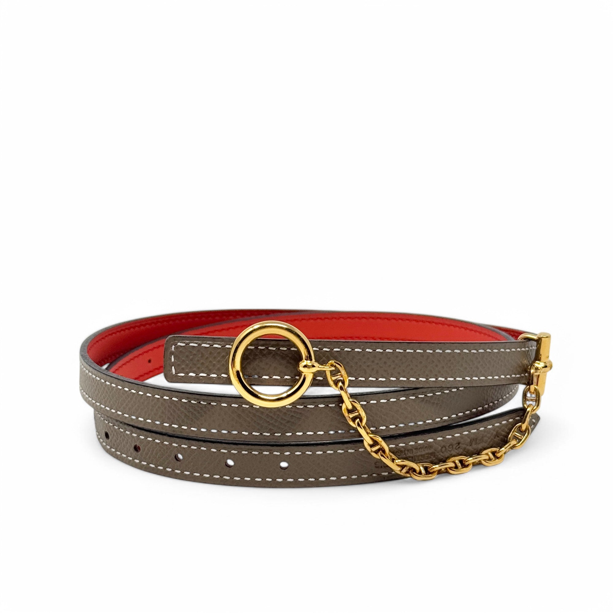 Hermes Reversible Carrousel Belt 85