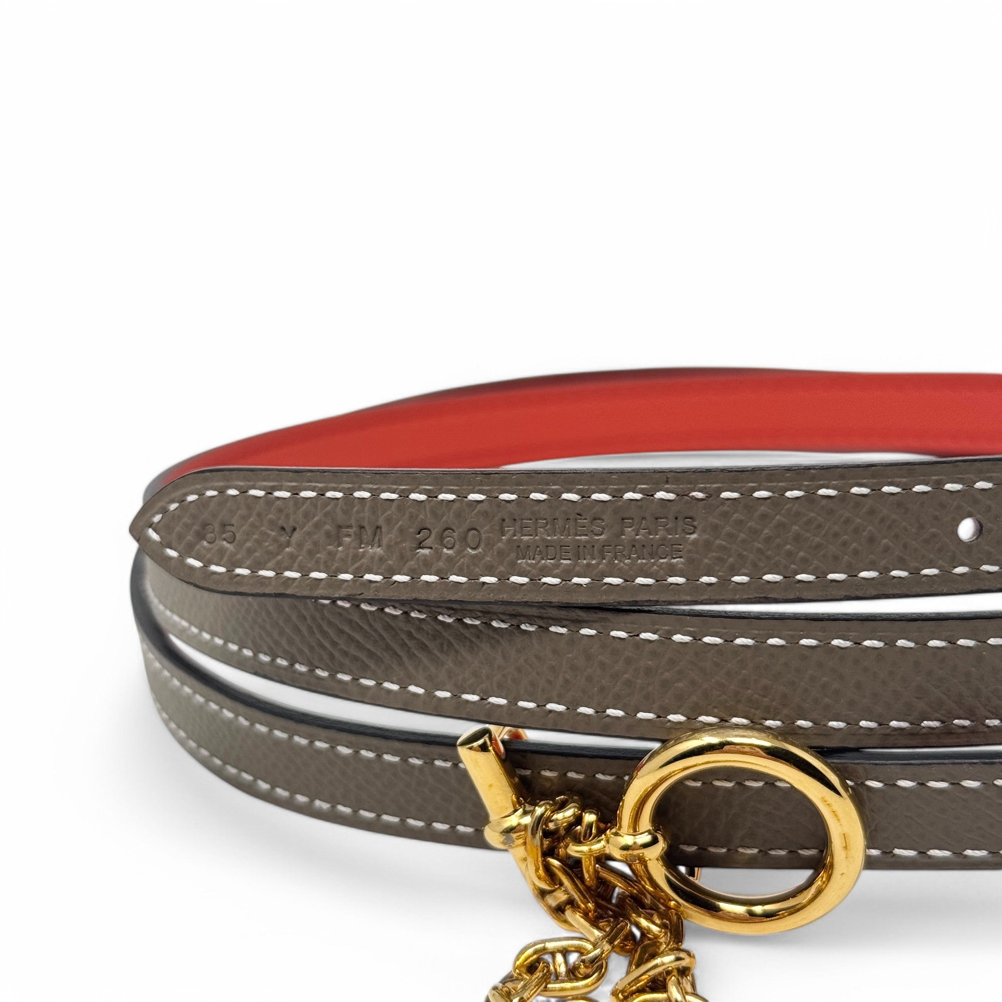 Hermes Reversible Carrousel Belt 85