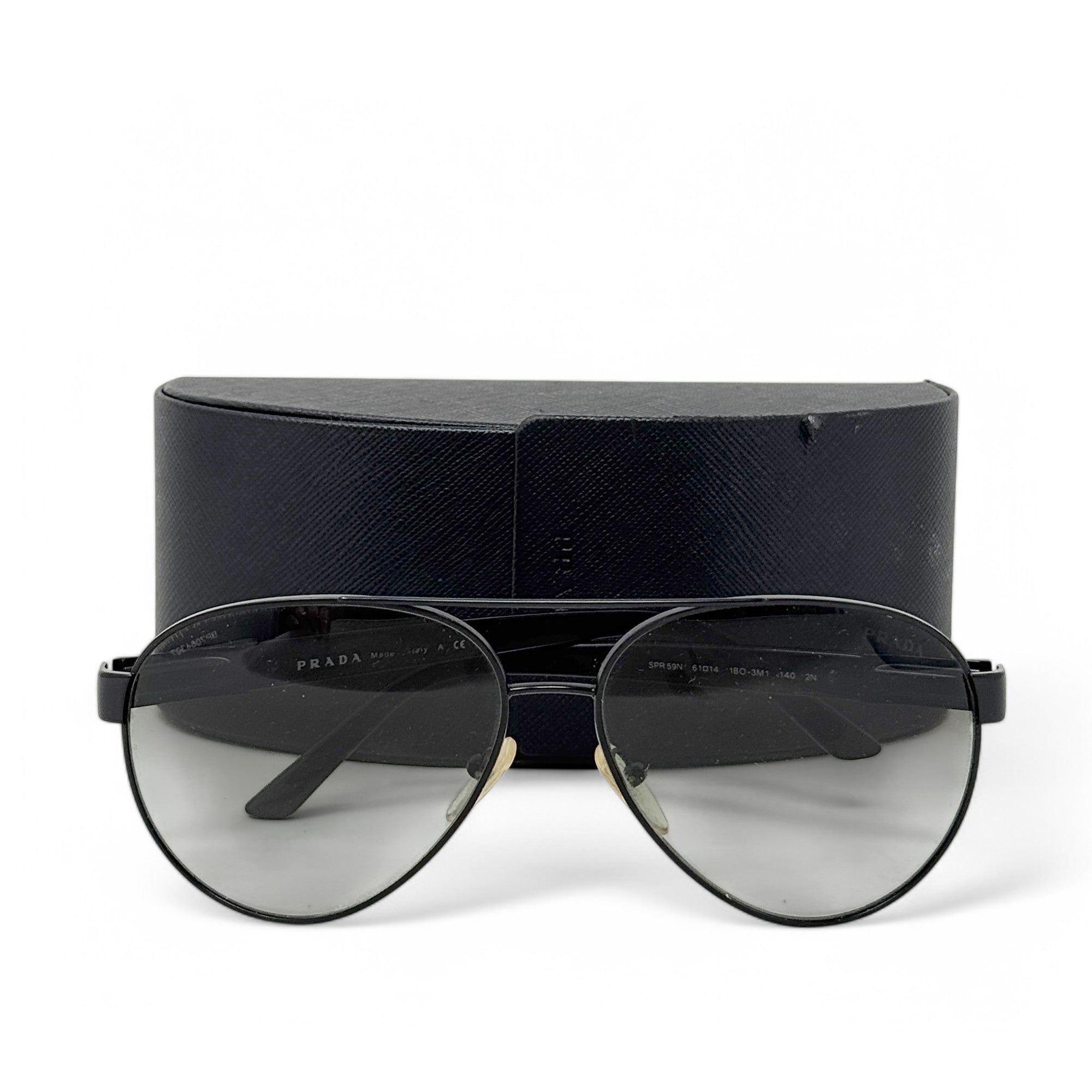 Prada Black Rossa Line Sunglasses SPR59N