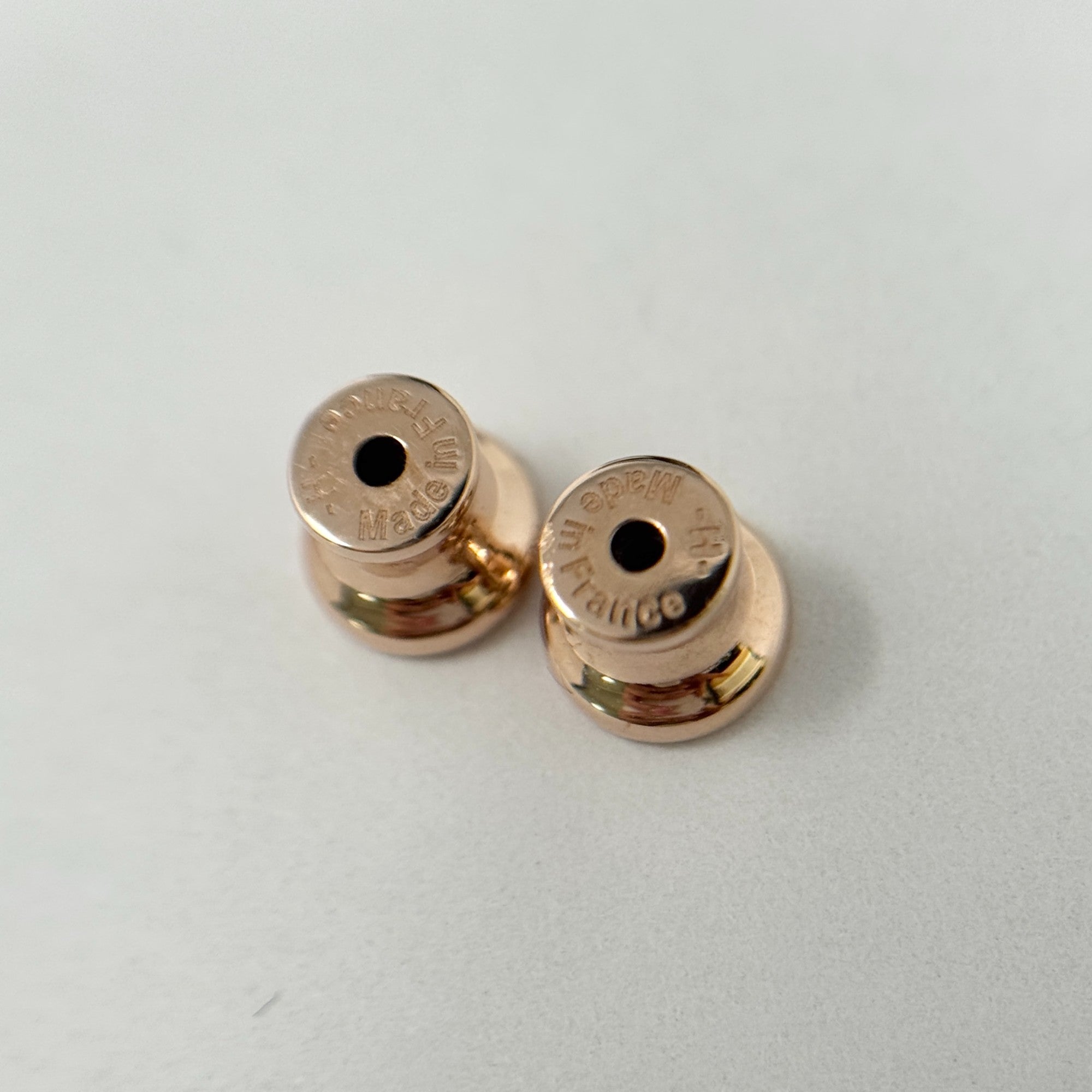 Hermes Noir Pop H Stud Earrings