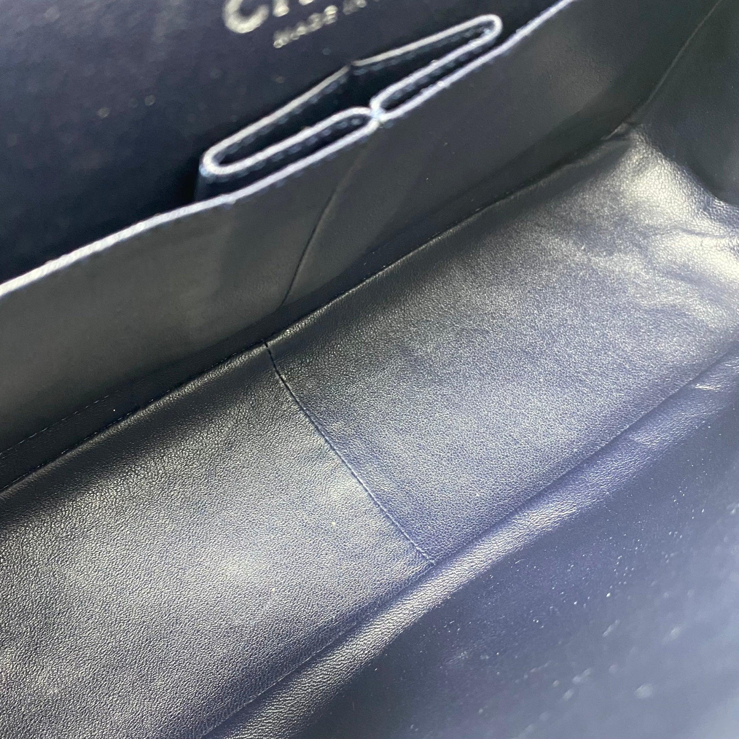 Chanel Navy Crinkled Calfskin 2.55 Reissue 227