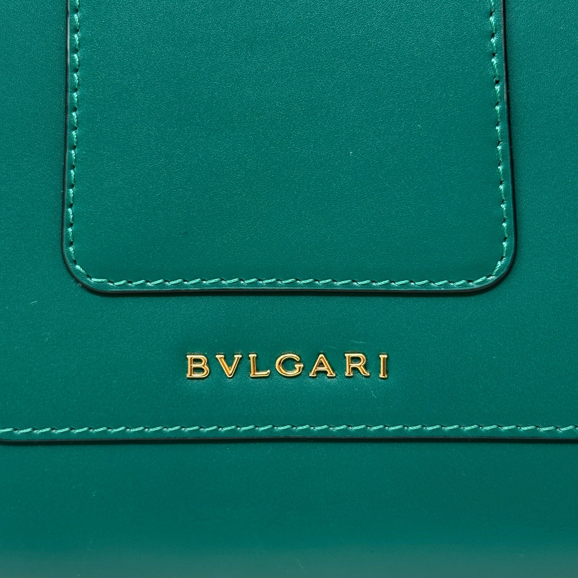 Bvlgari Green Serpenti Forever Top Handle Bag