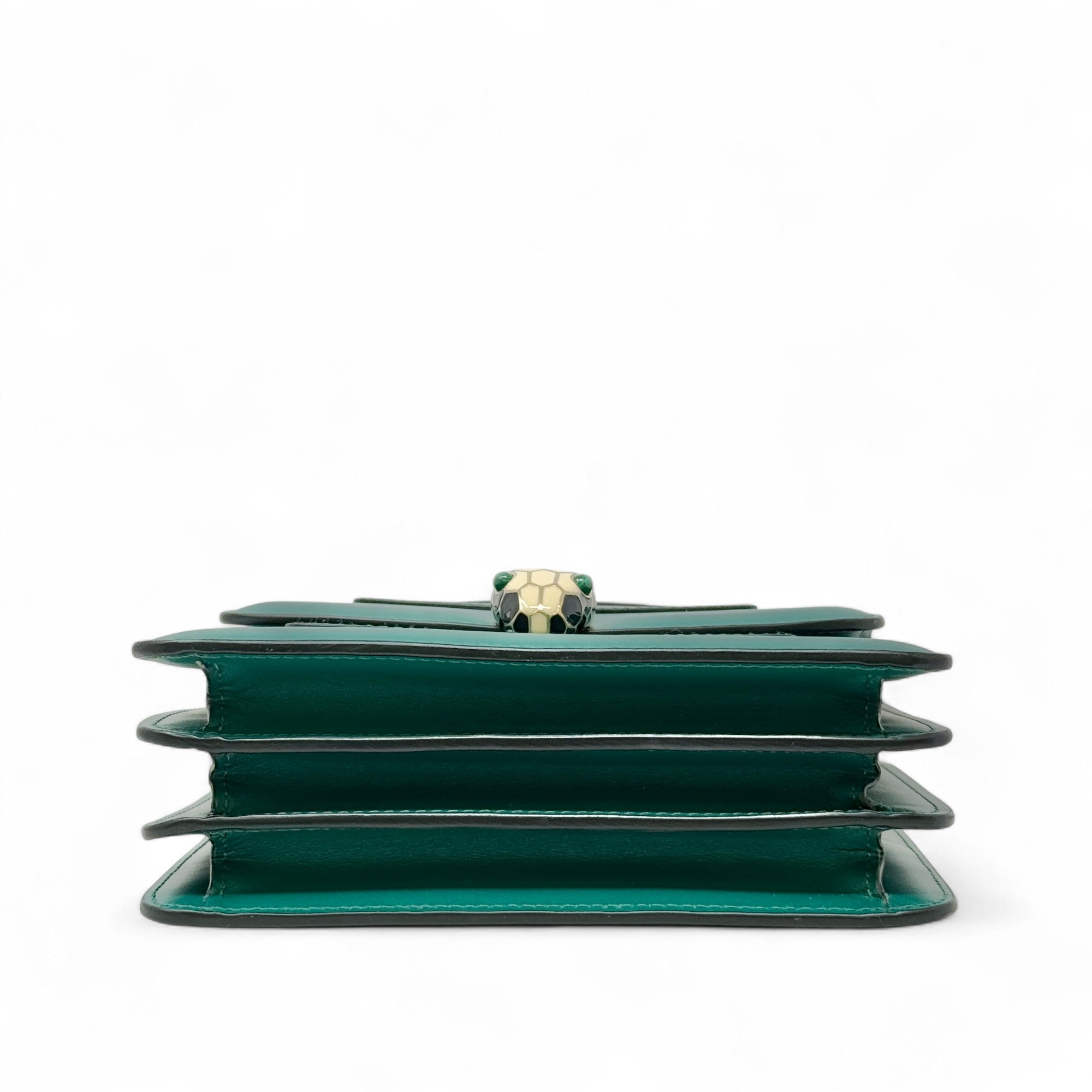 Bvlgari Green Serpenti Forever Top Handle Bag