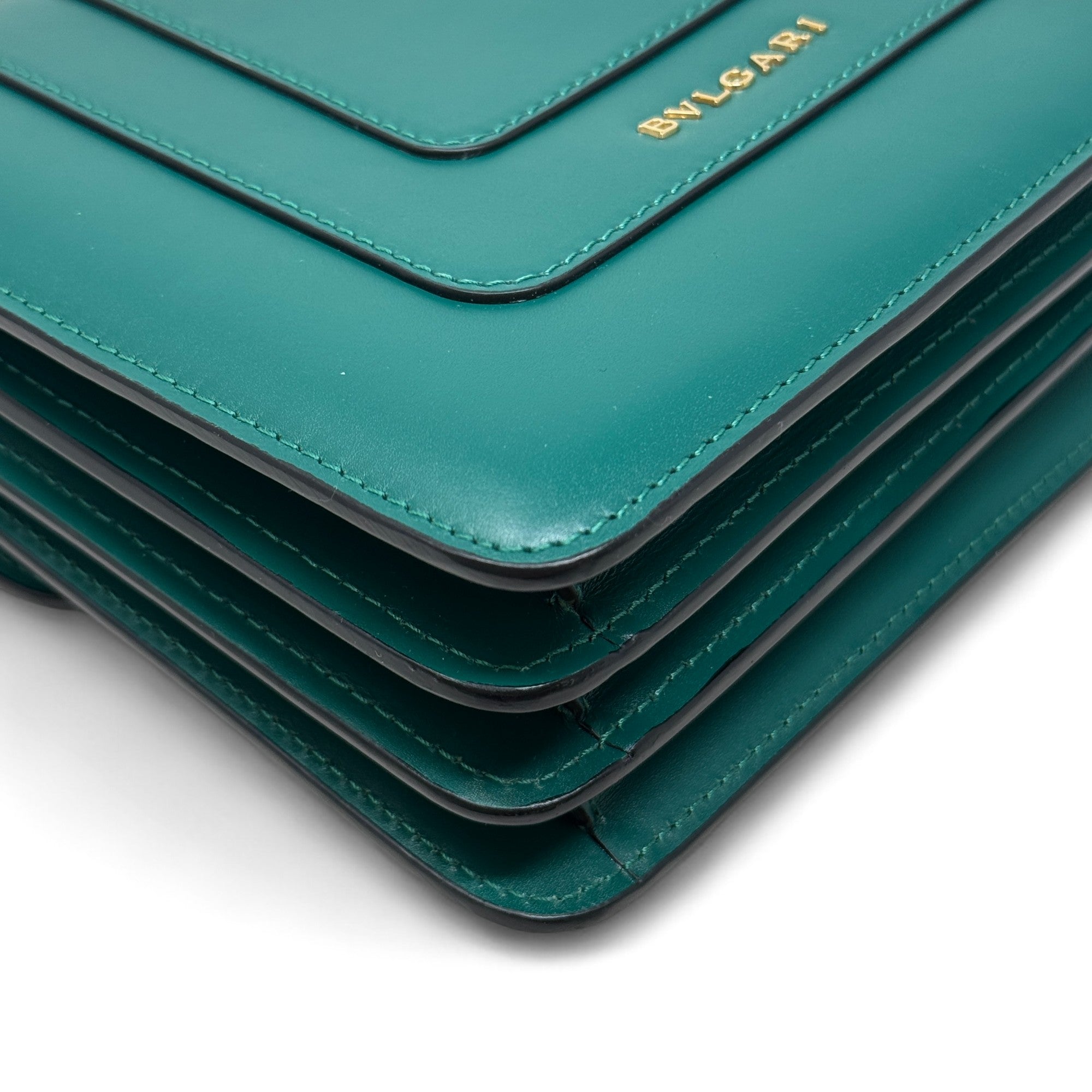 Bvlgari Green Serpenti Forever Top Handle Bag