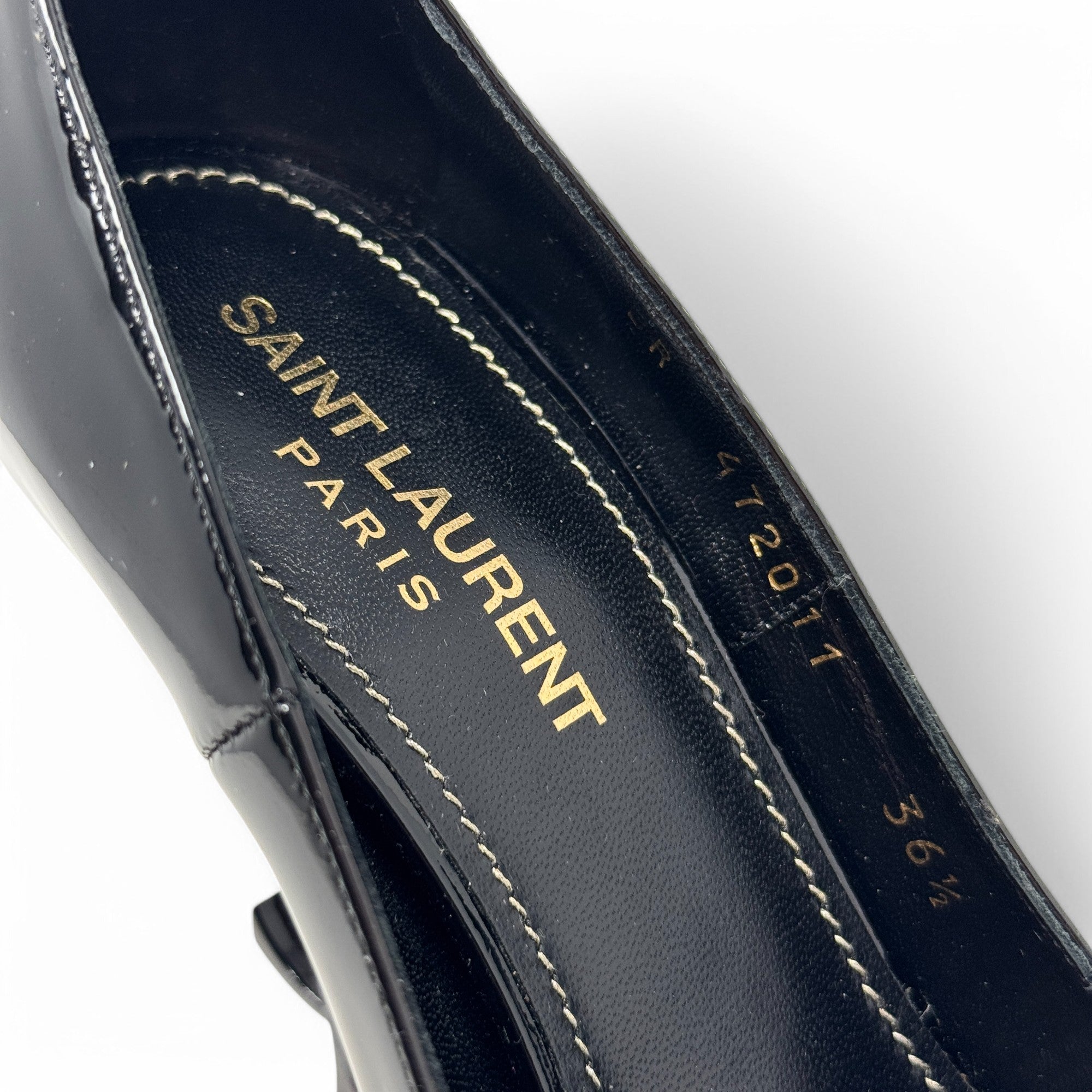 Saint Laurent Black Opyum Pumps 36.5