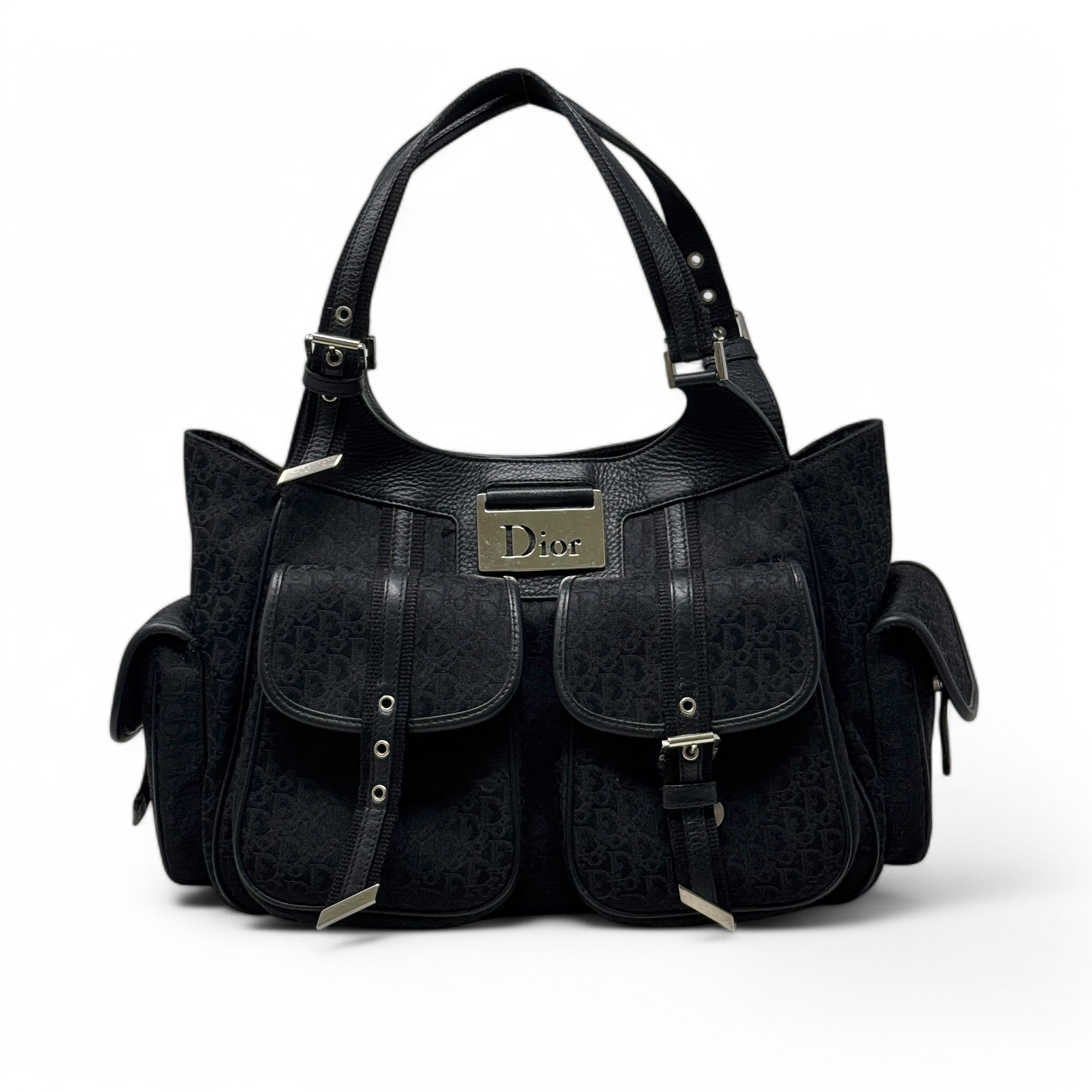 Dior Black Diorissimo Street Chic Hobo