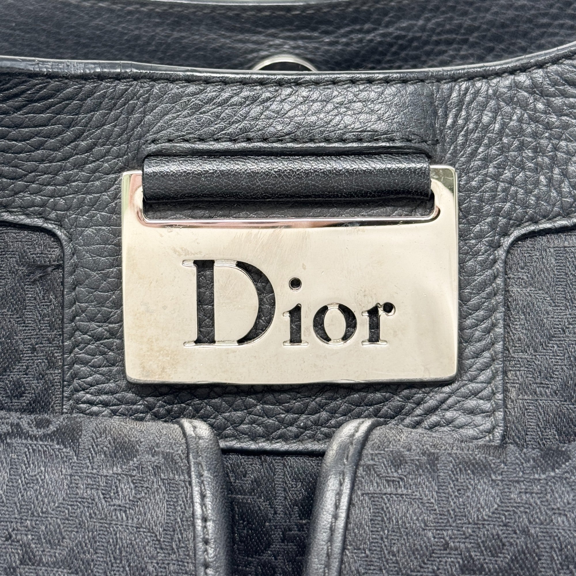 Dior Black Diorissimo Street Chic Hobo