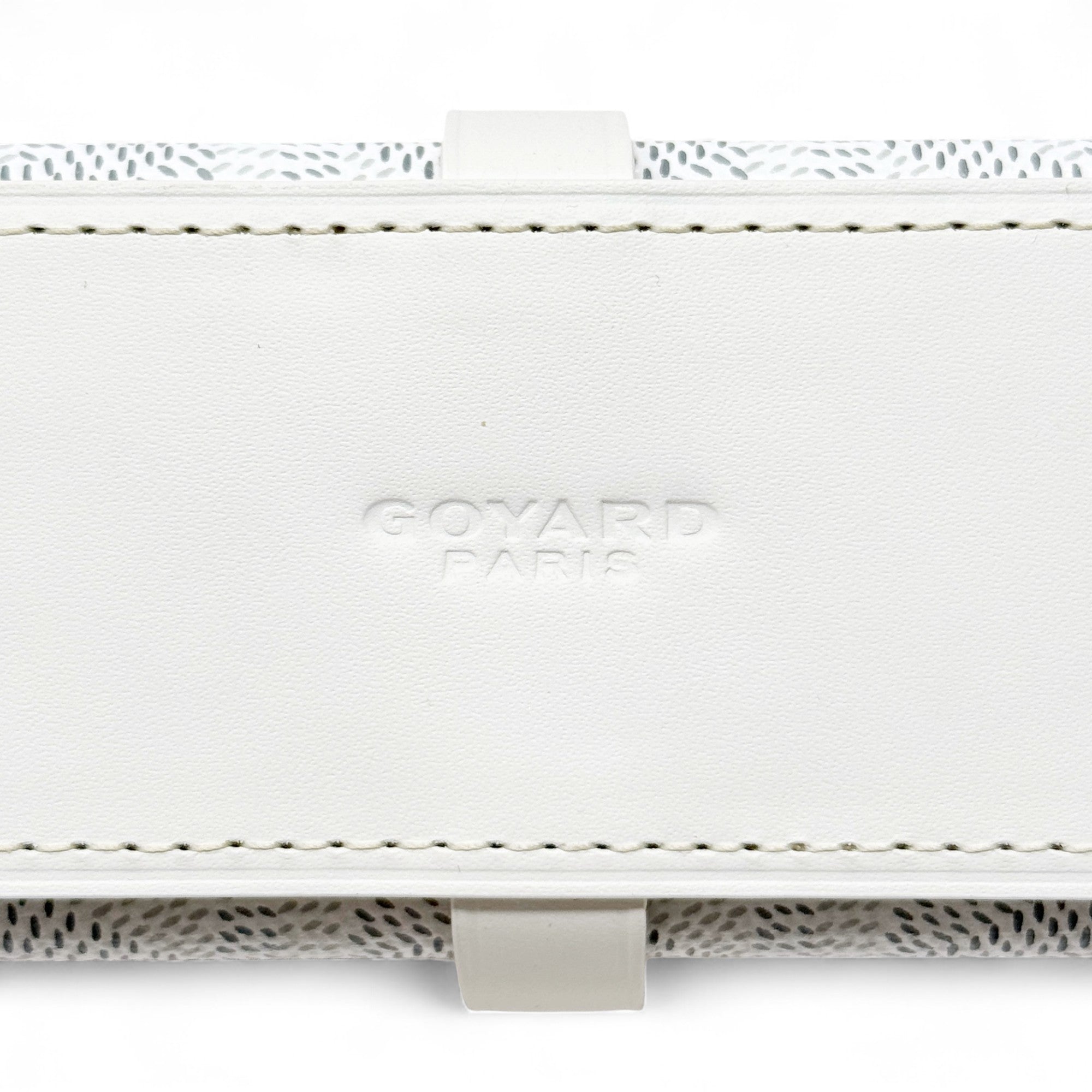 Goyard White Minaudière Trunk Bag