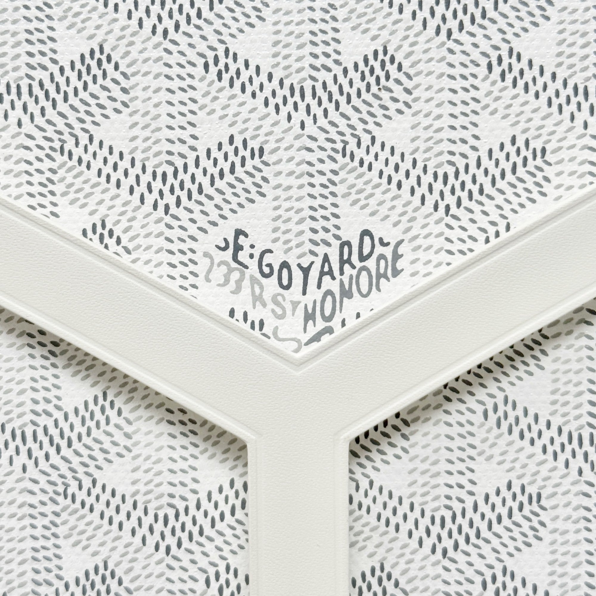 Goyard White Minaudière Trunk Bag