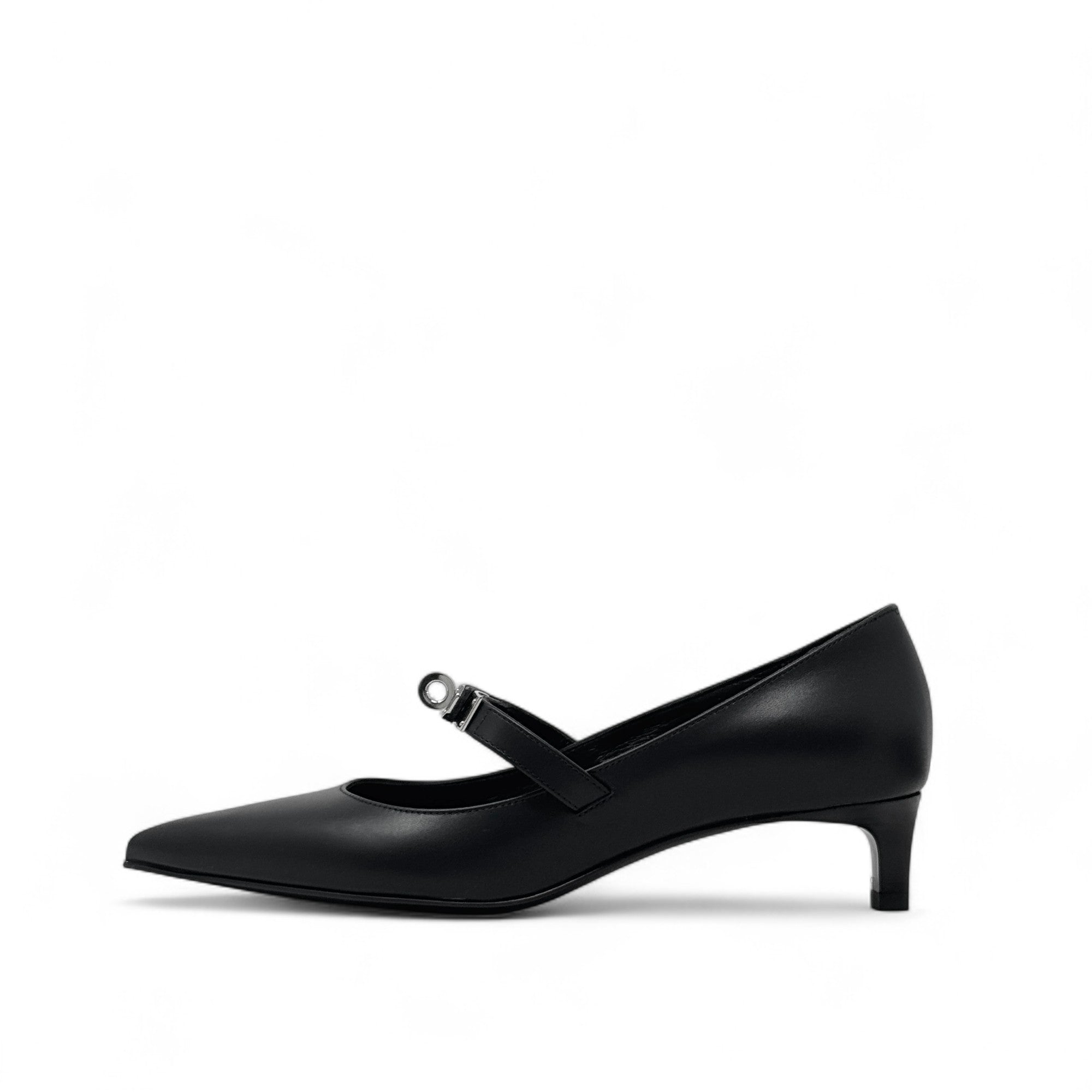 Hermes Noir Kiara Pumps 36
