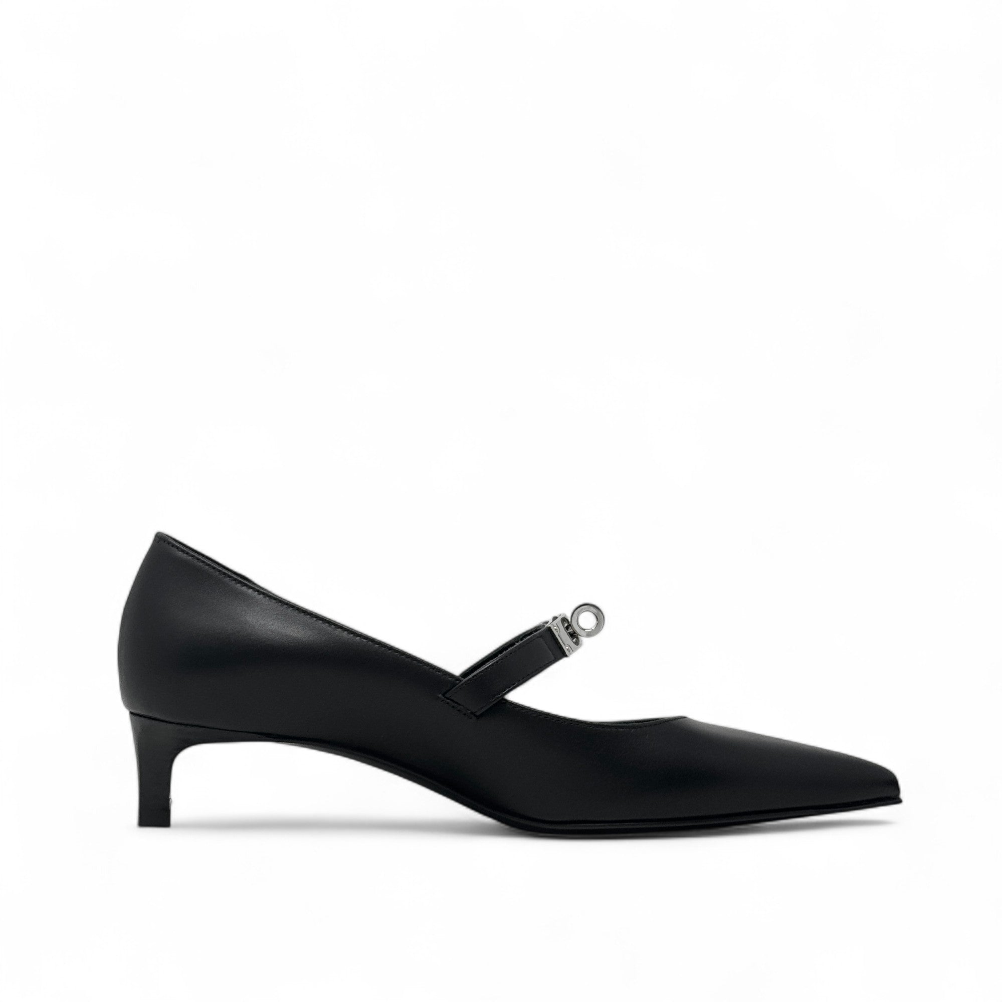 Hermes Noir Kiara Pumps 36