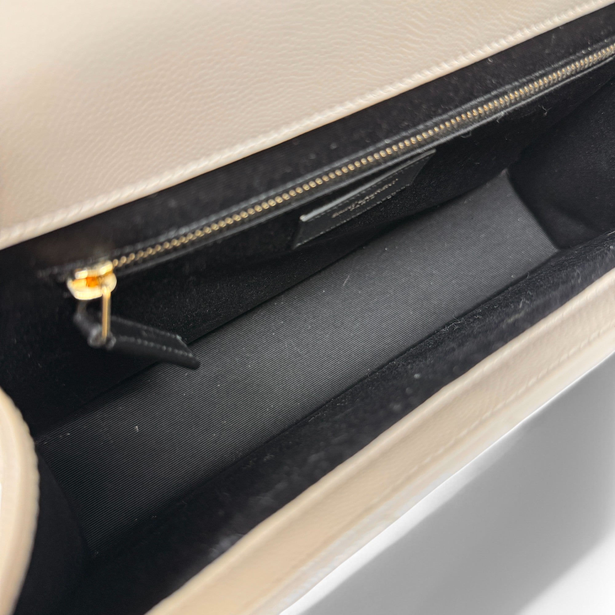 Saint Laurent Beige Large Envelope Bag