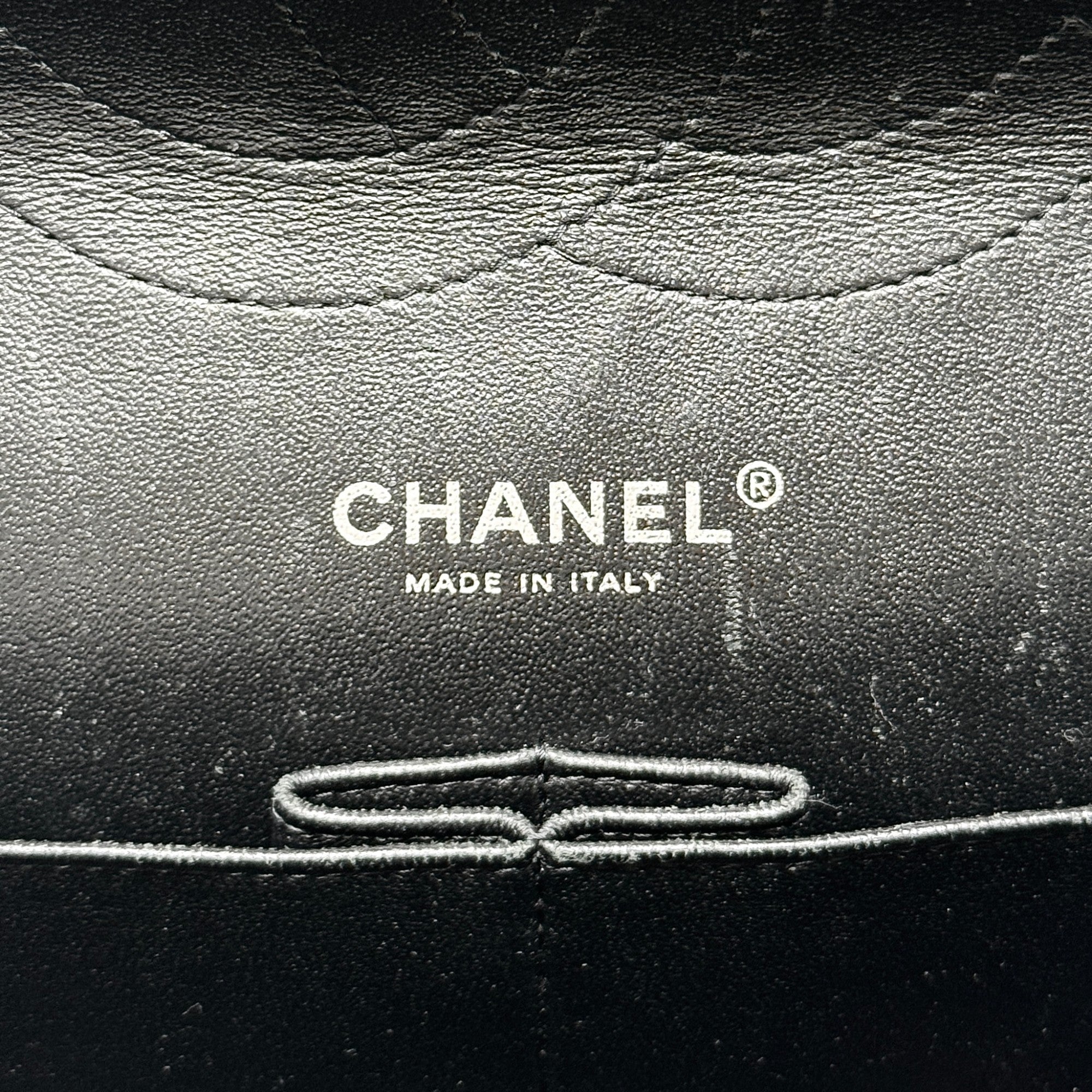 Chanel Black Patent Classic Jumbo Flap