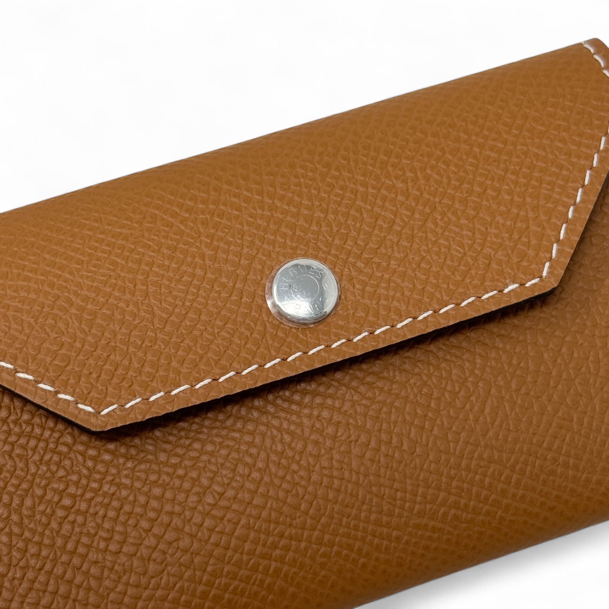Hermes Gold Epsom Kelly Pocket Belt 70