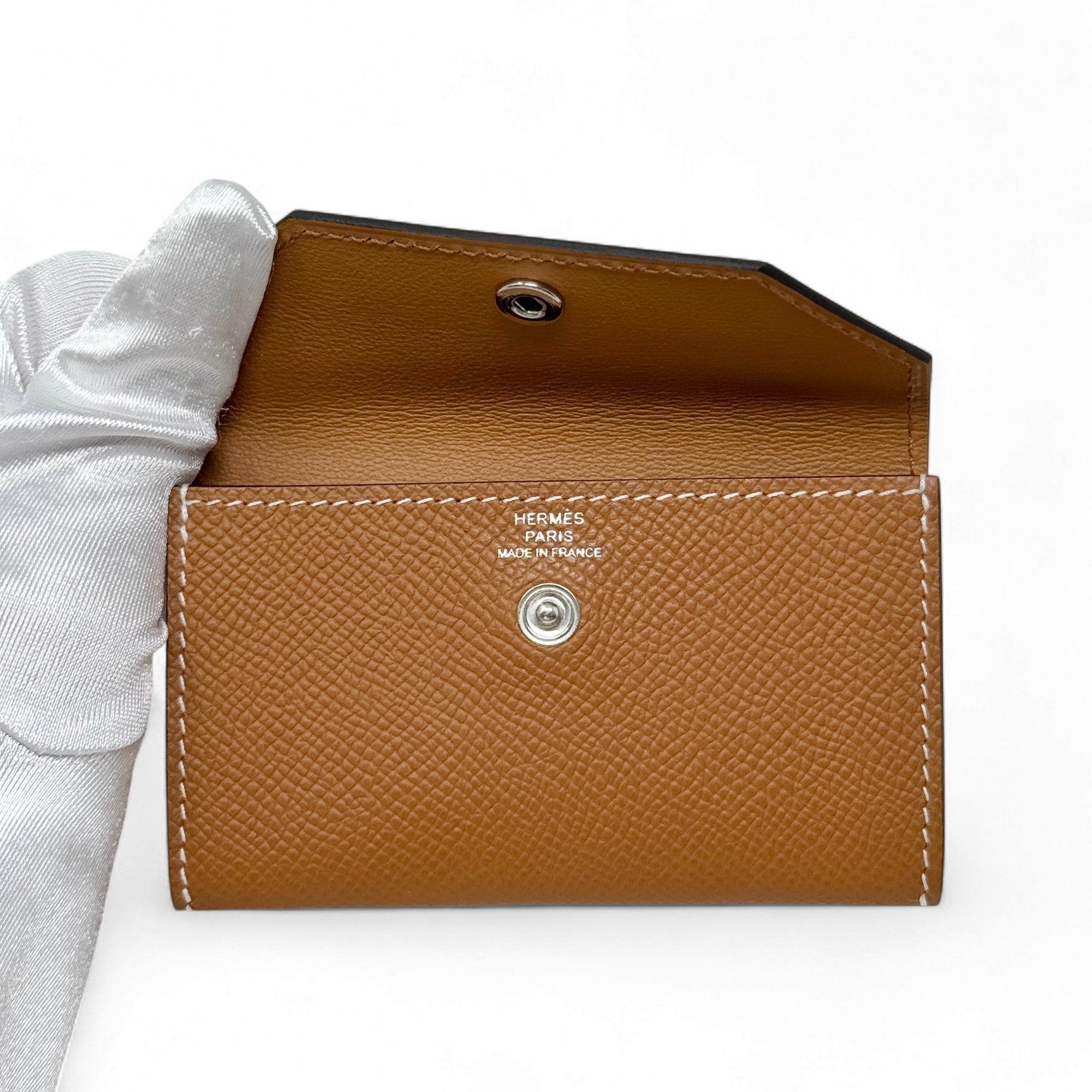 Hermes Gold Epsom Kelly Pocket Belt 70