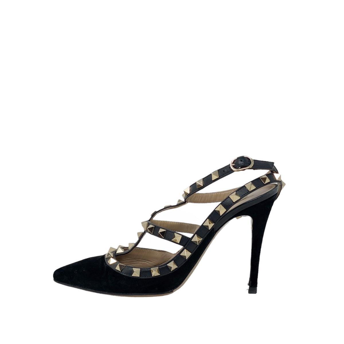 Valentino Black Rockstud Pumps 37