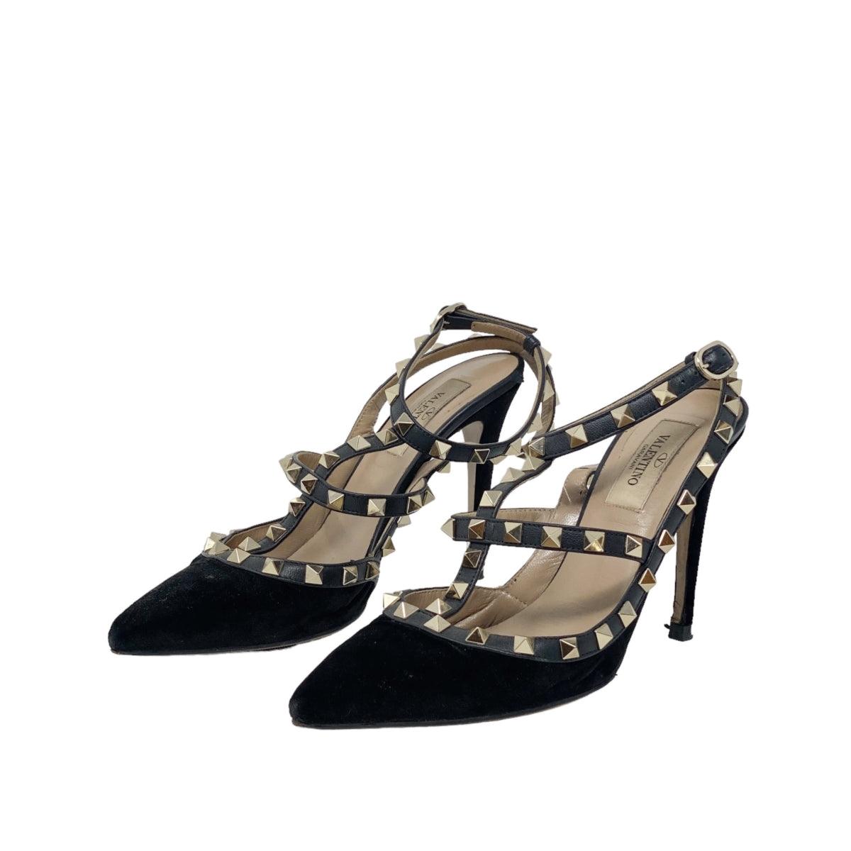 Valentino Black Rockstud Pumps 37