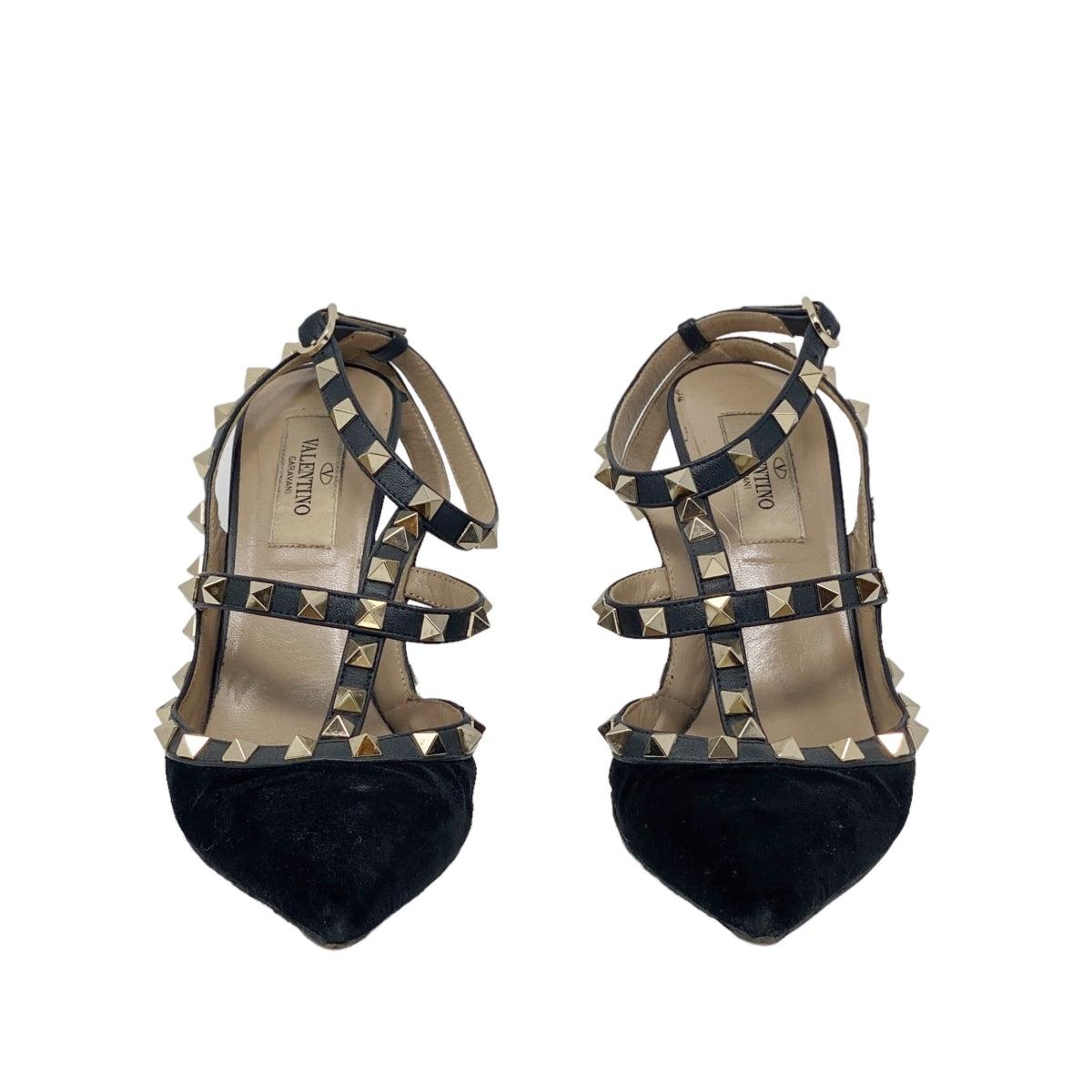Valentino Black Rockstud Pumps 37