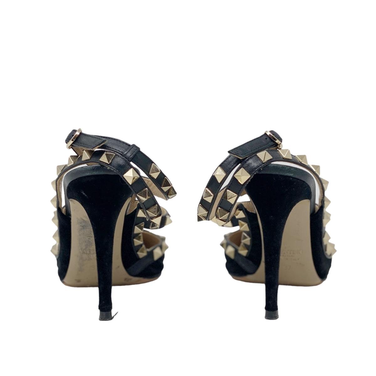 Valentino Black Rockstud Pumps 37