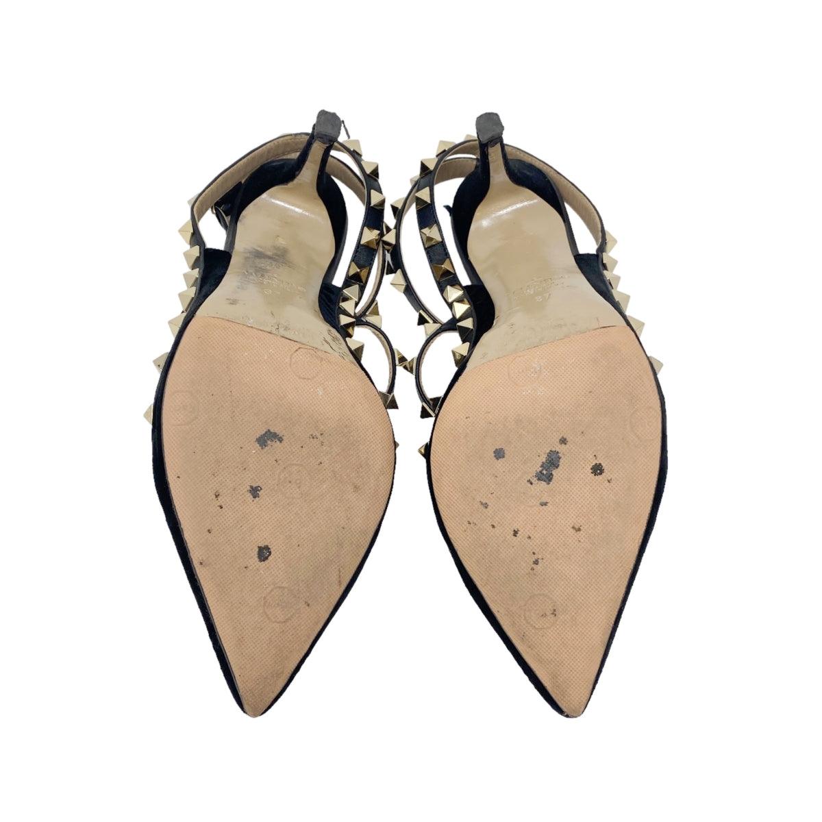 Valentino Black Rockstud Pumps 37