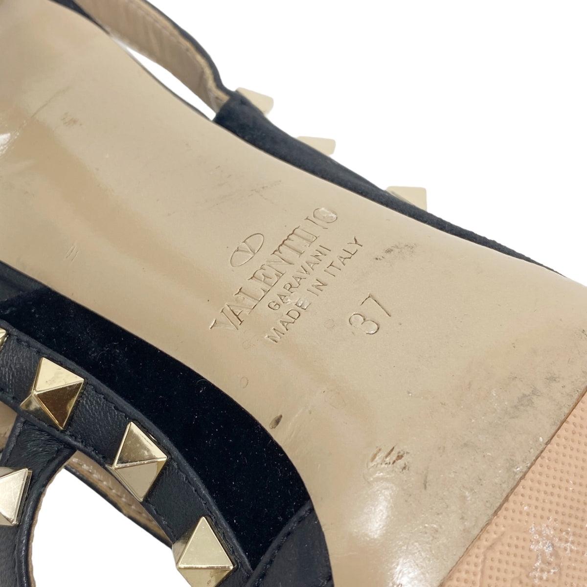 Valentino Black Rockstud Pumps 37