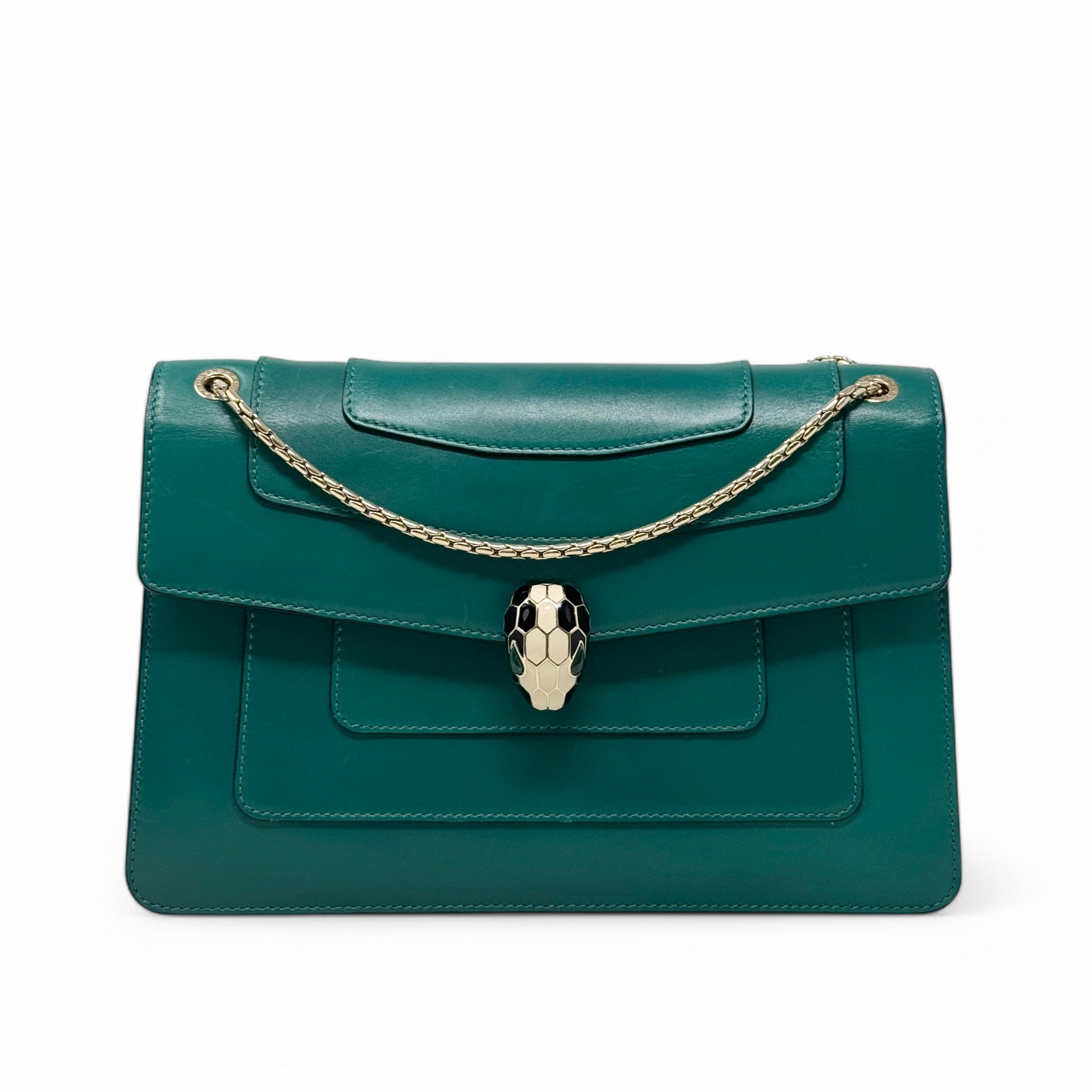 Bvlgari Green Medium Serpenti Bag
