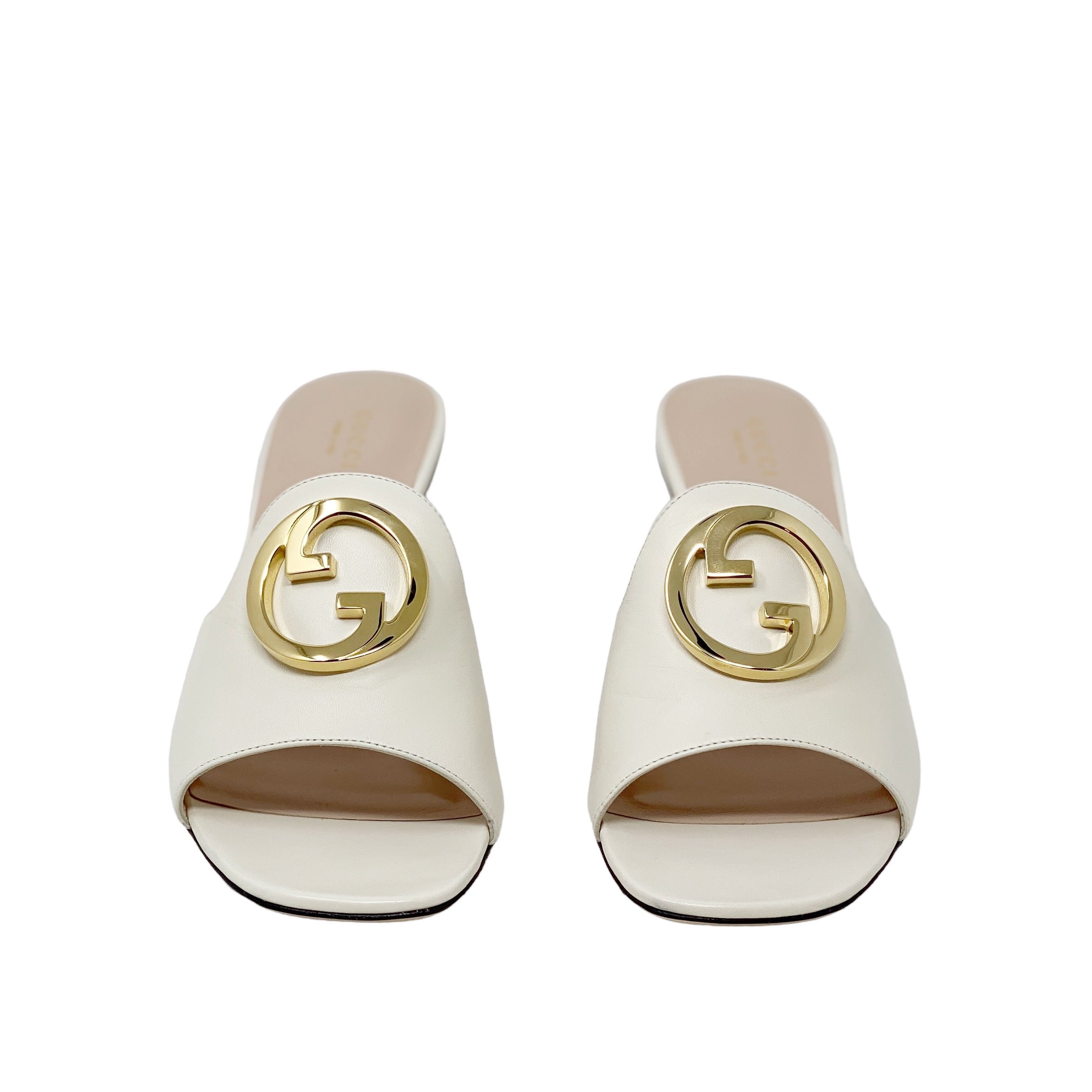 Gucci Mystic White Blondie Mule Sandals 40