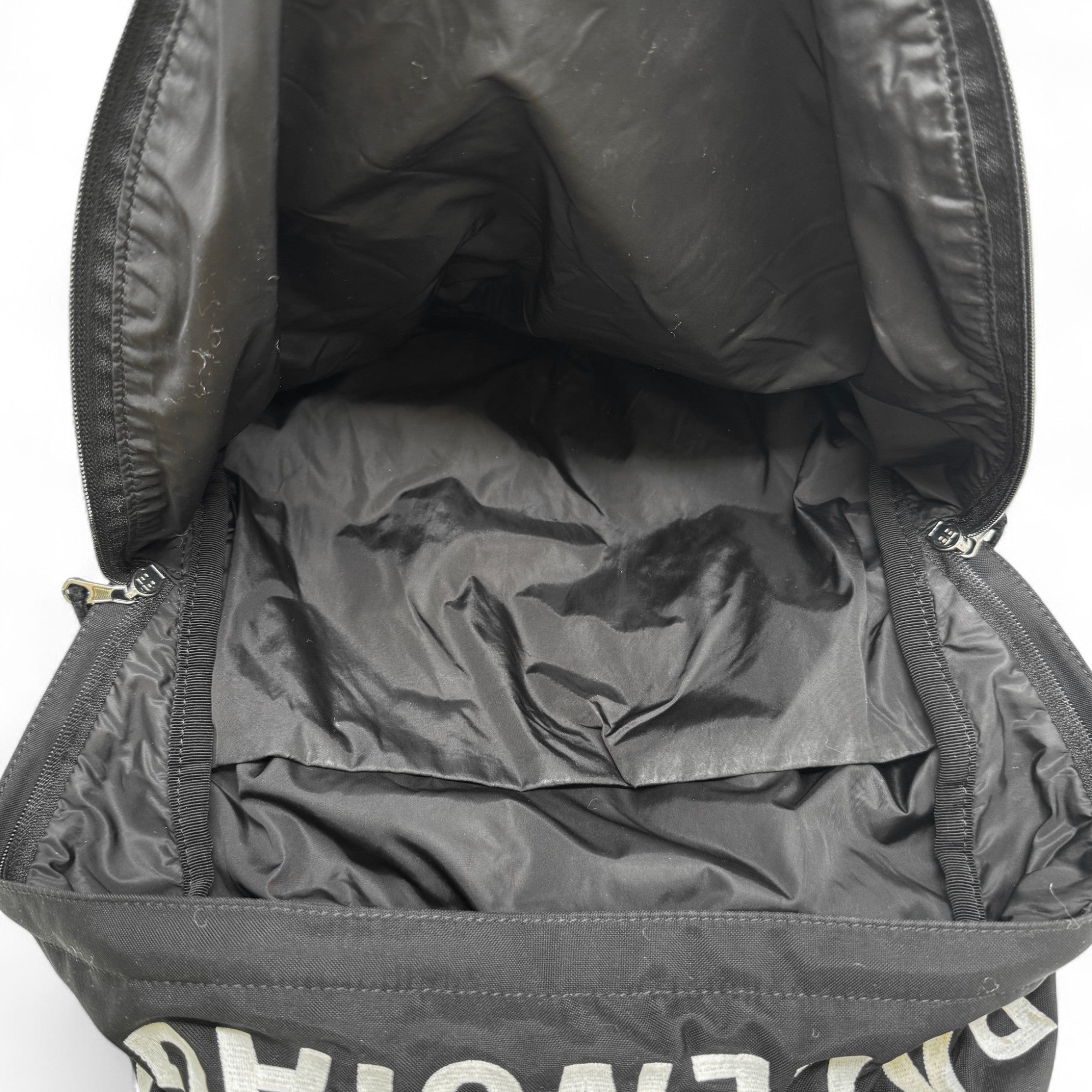 Balenciaga Black Nylon Logo Backpack
