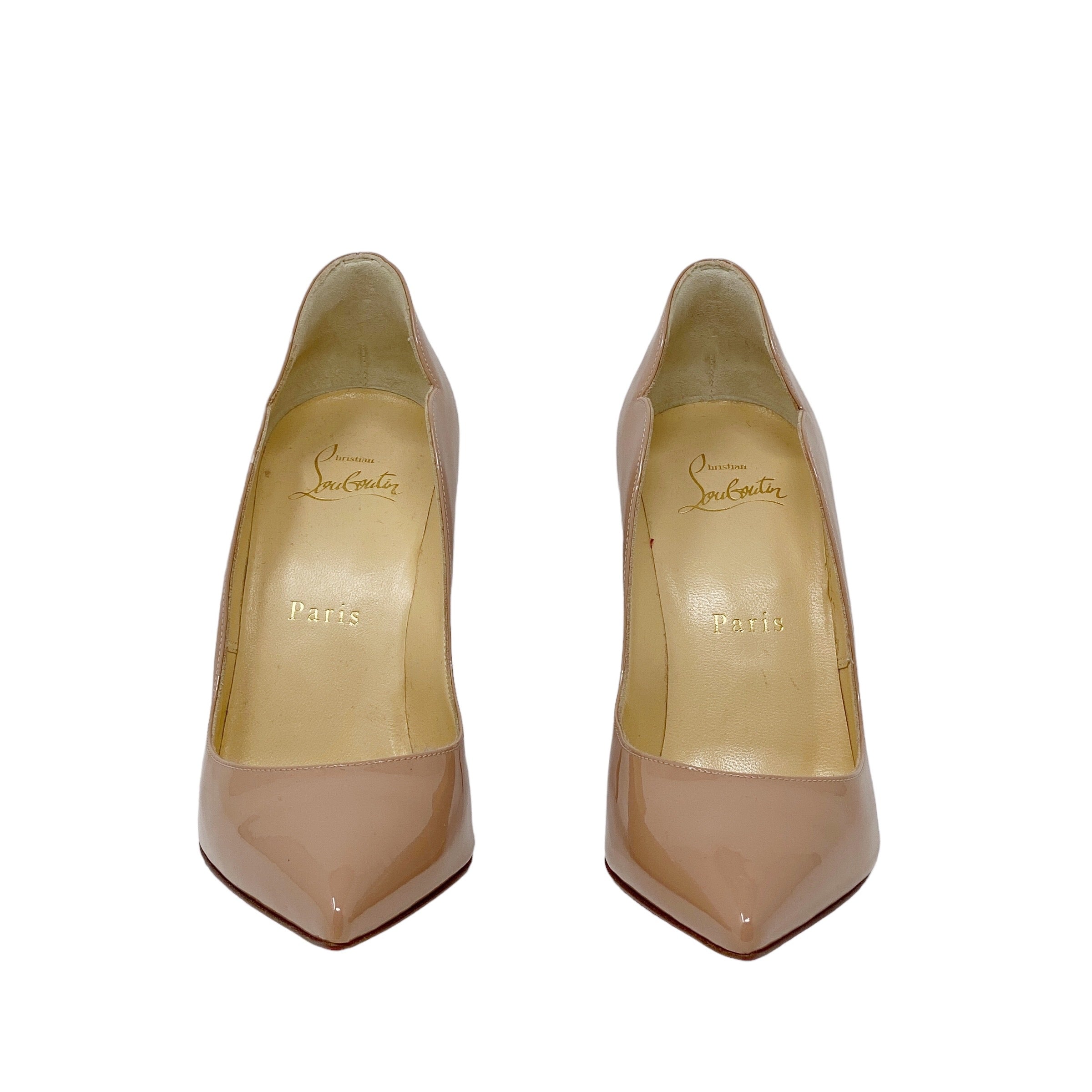 Christian Louboutin Nude Hot Chick Pumps 36