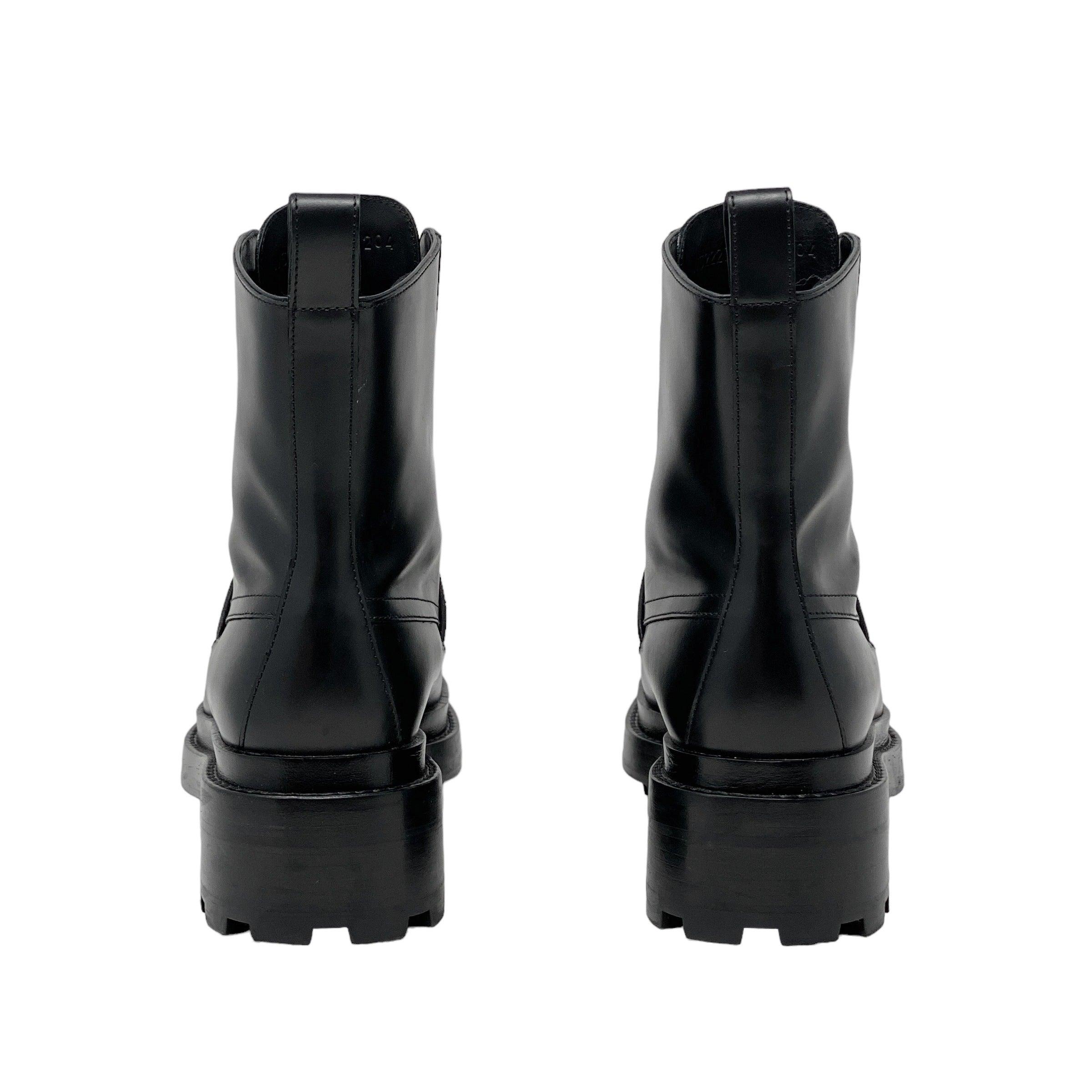 Hermes Noir Funk Ankle Boots 35