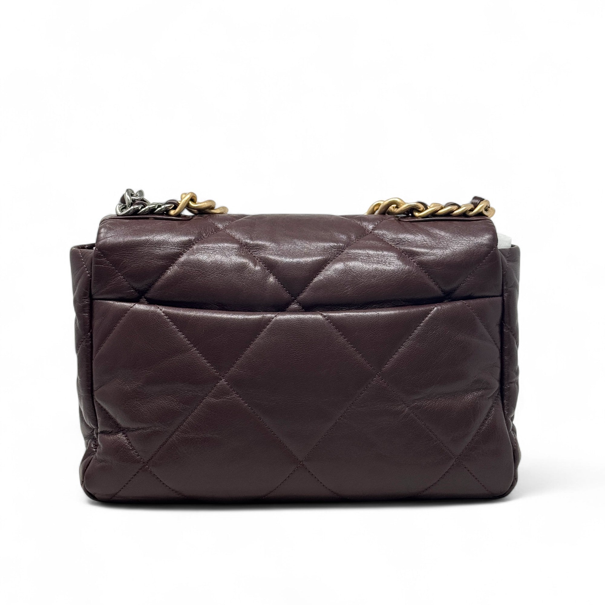 Chanel Burgundy 19 Medium Flap
