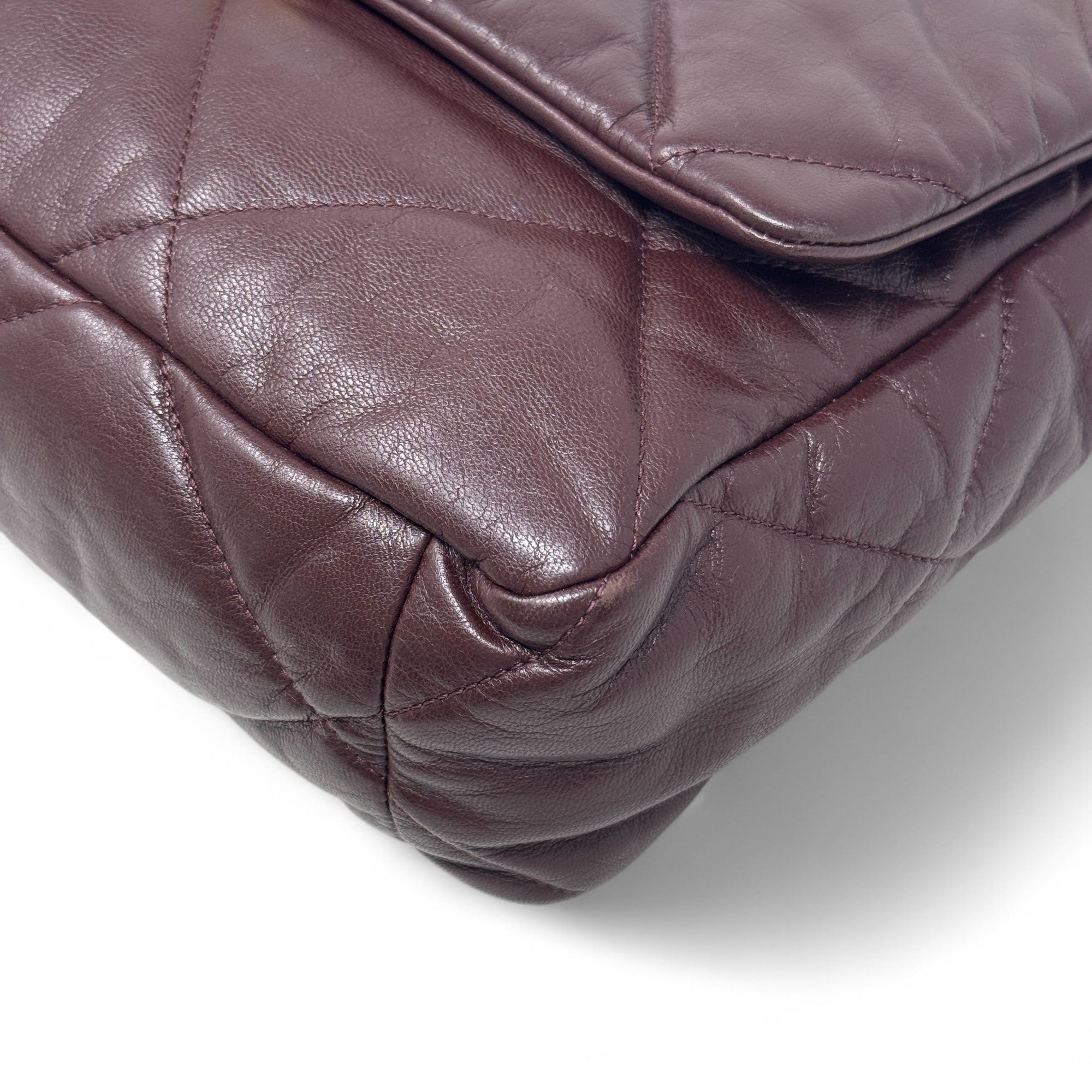 Chanel Burgundy 19 Medium Flap