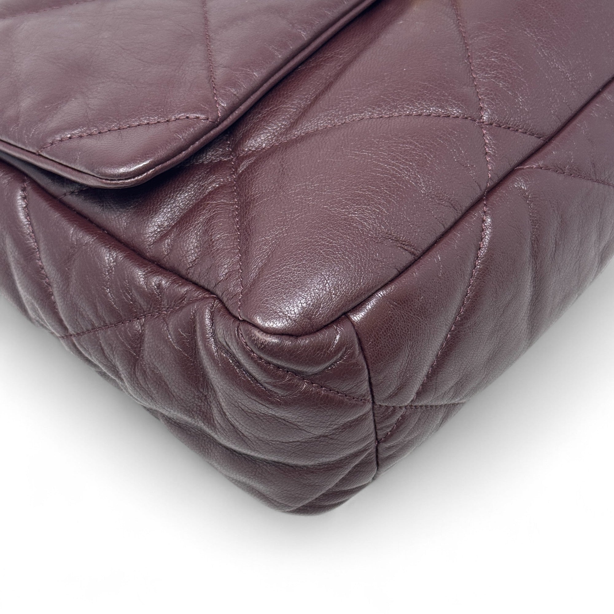 Chanel Burgundy 19 Medium Flap