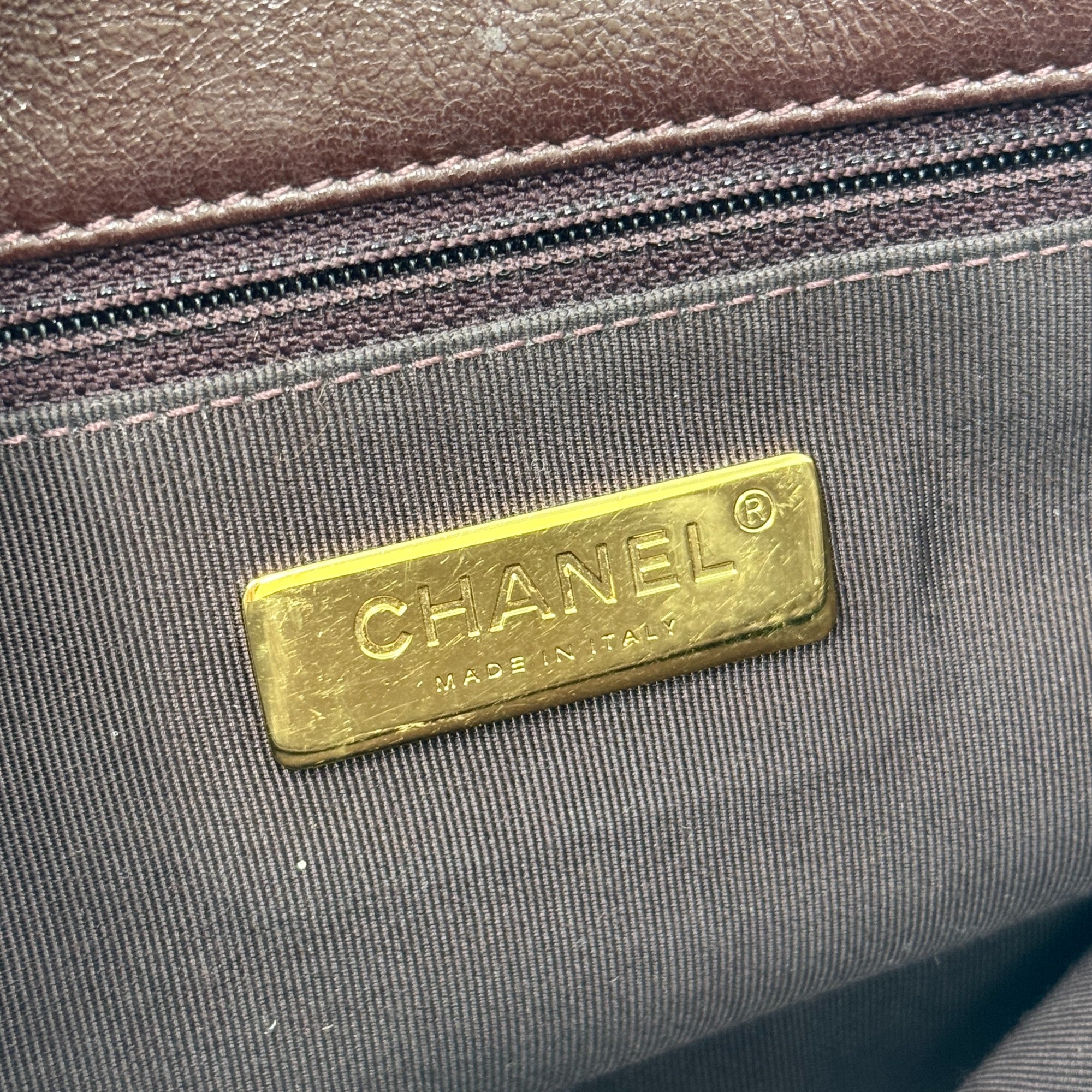 Chanel Burgundy 19 Medium Flap